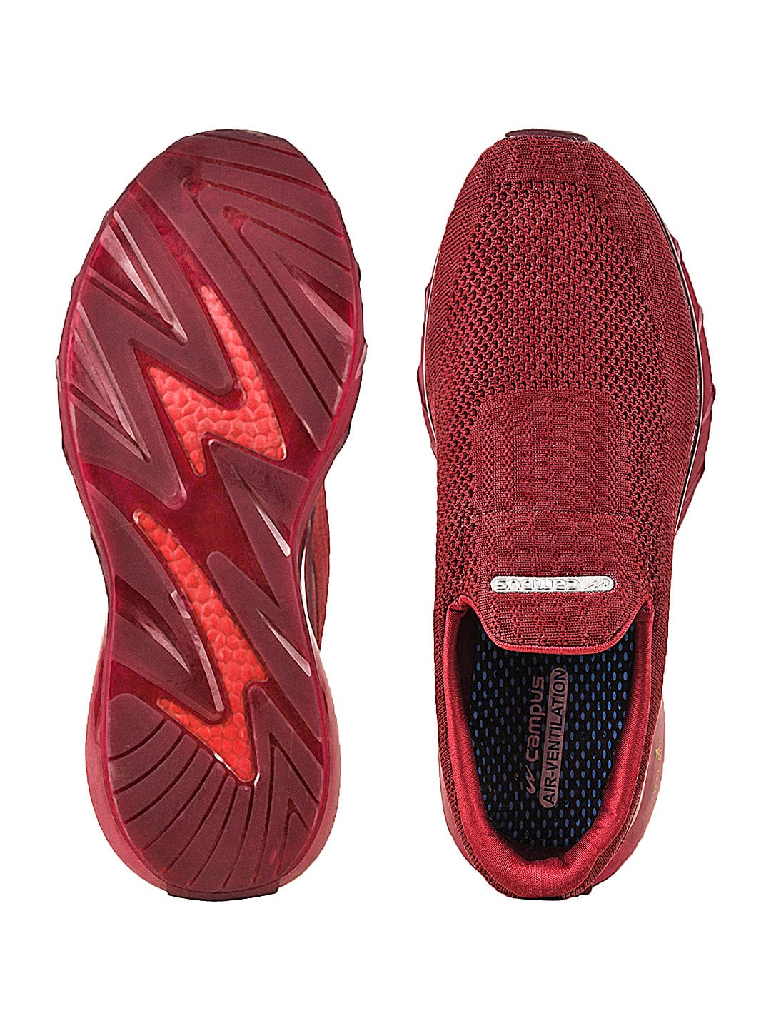 PILOT PRO Burgundy Men's Walking Shoes - Image 4