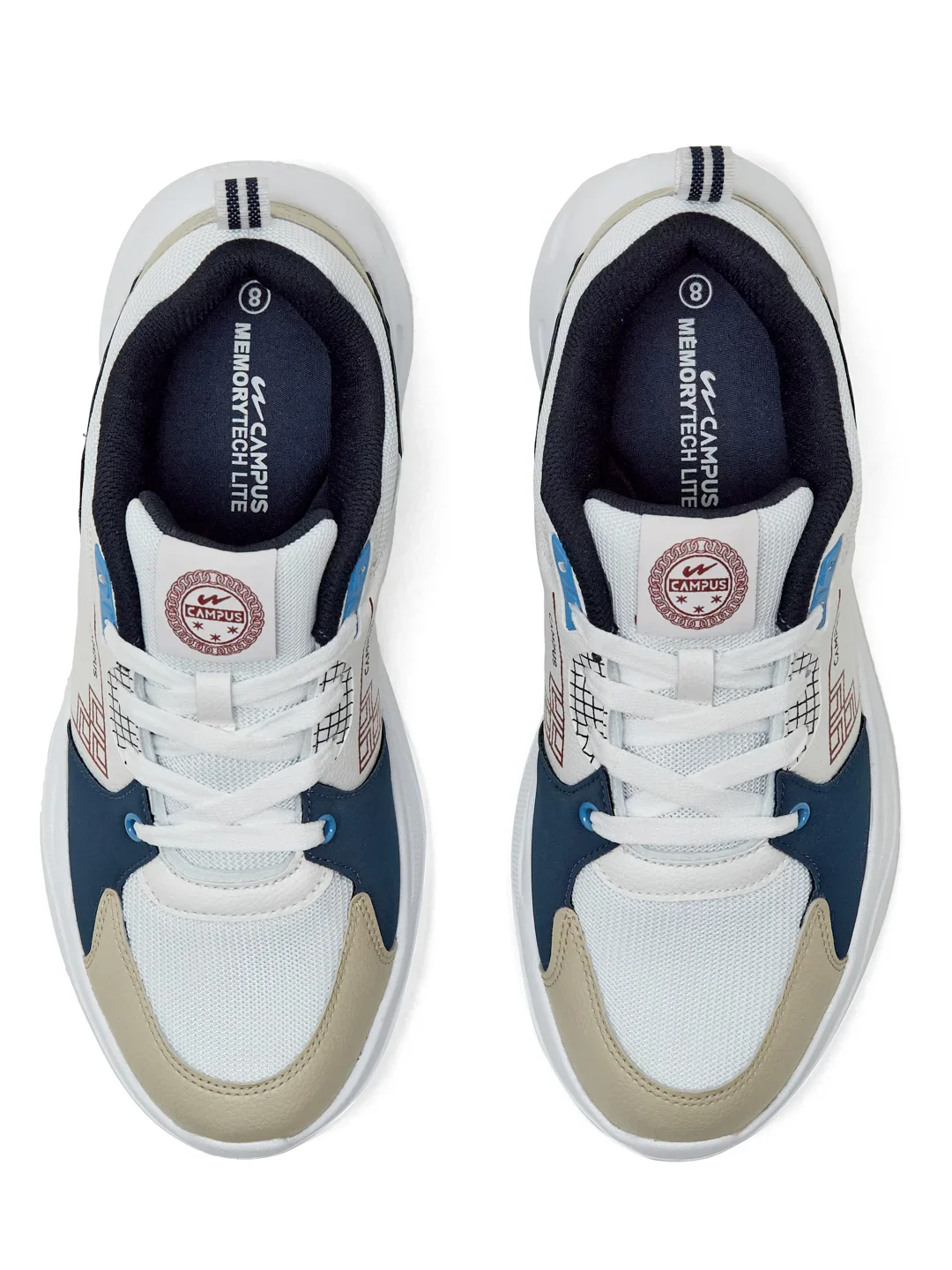 PLATO White Men's Sneakers - Image 6