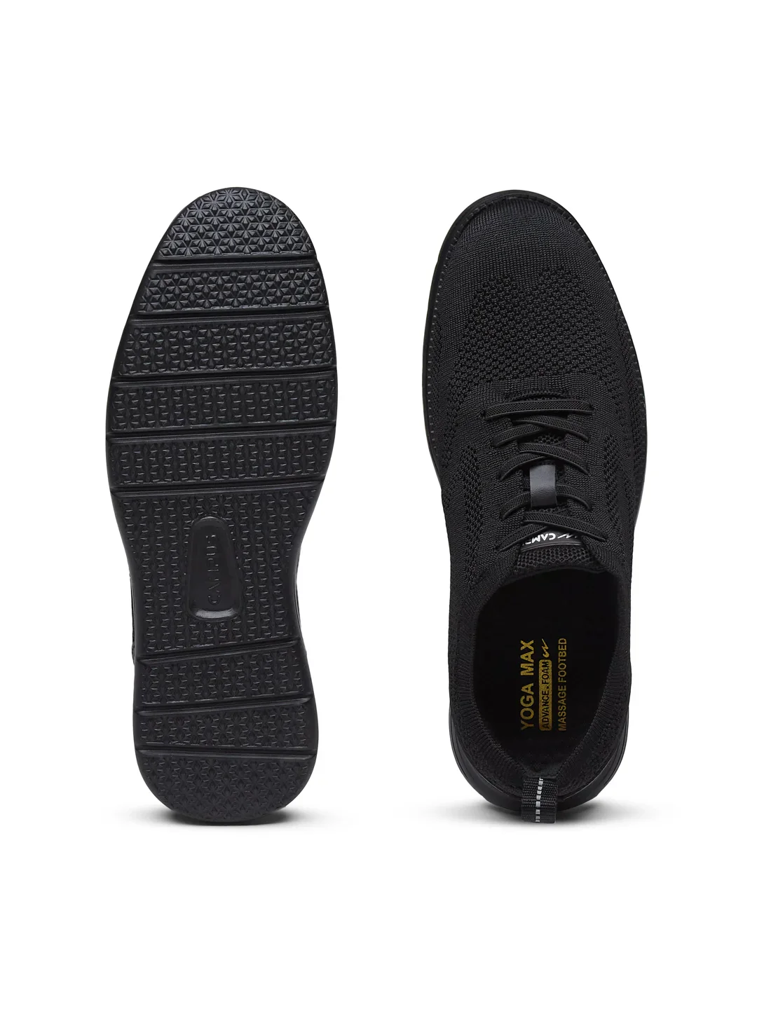 PLUNGE Black Men's Walking Shoes - Image 4