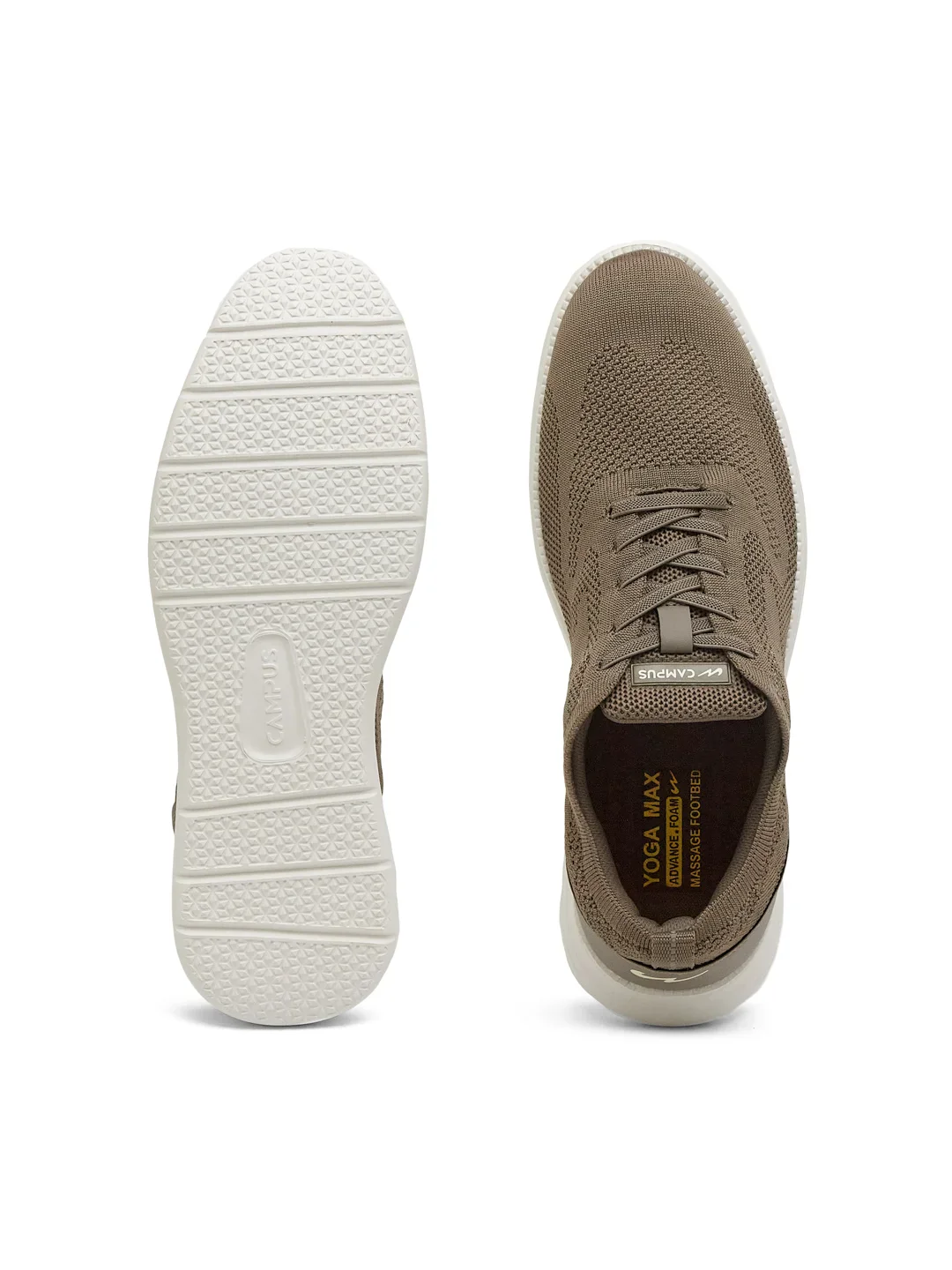 PLUNGE Brown Men's Walking Shoes - Image 5