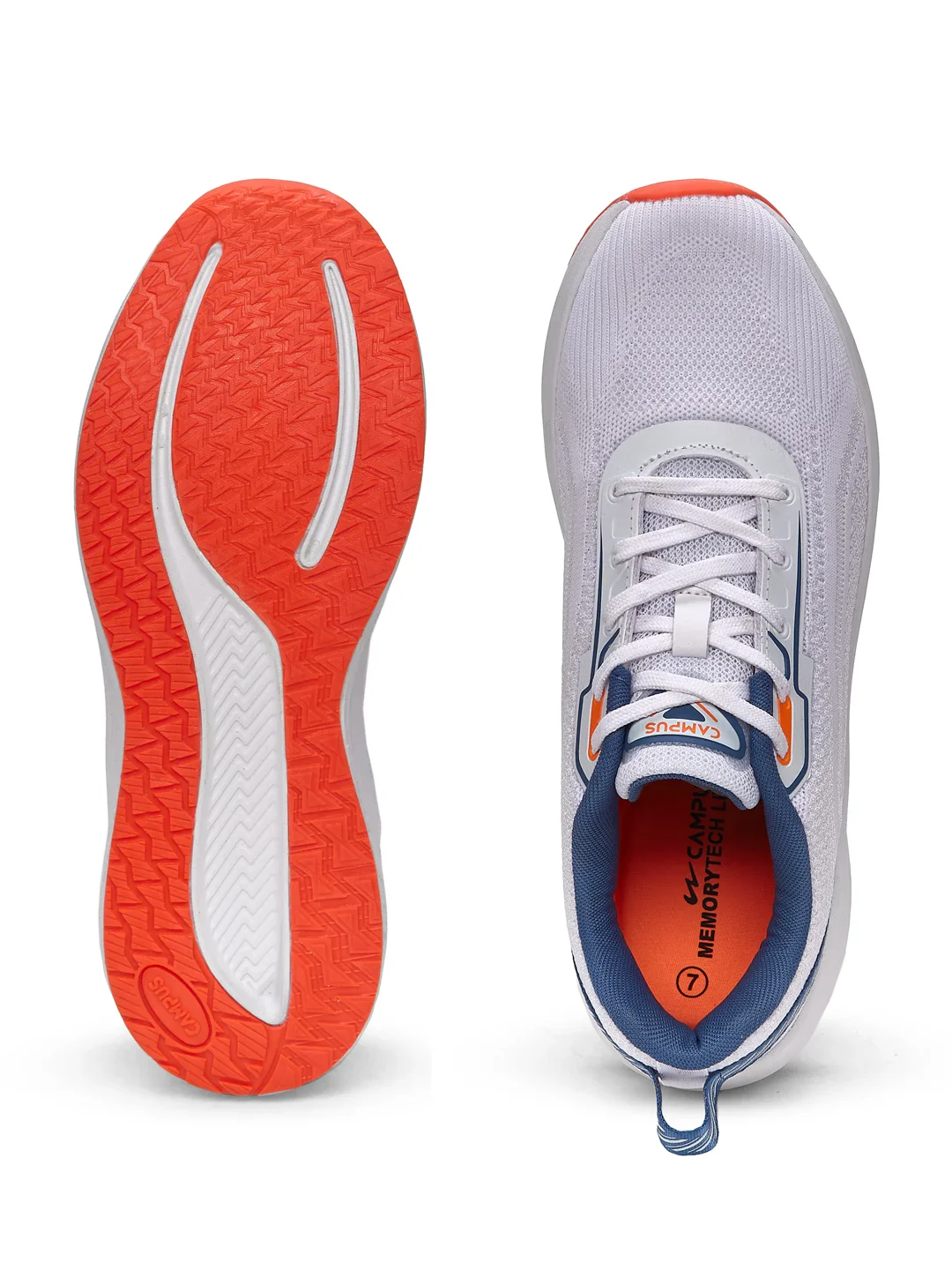 PLUSH White Men's Running Shoes - Image 4