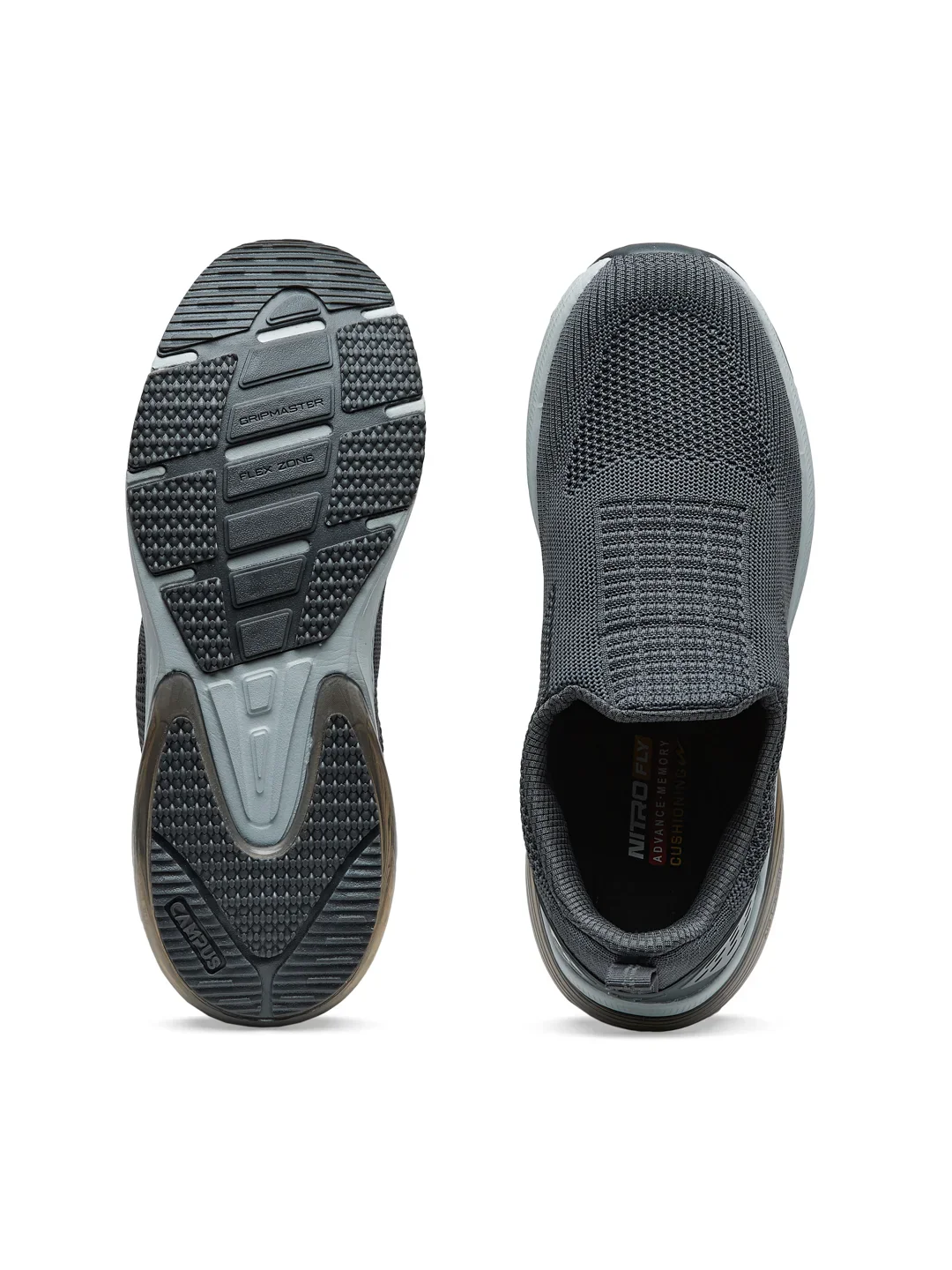 PORIUM Grey Men's Walking Shoes - Image 5