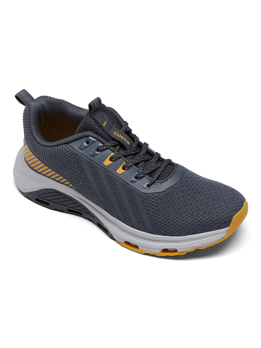 PORTAL Grey Men's Running Shoes - Image 3