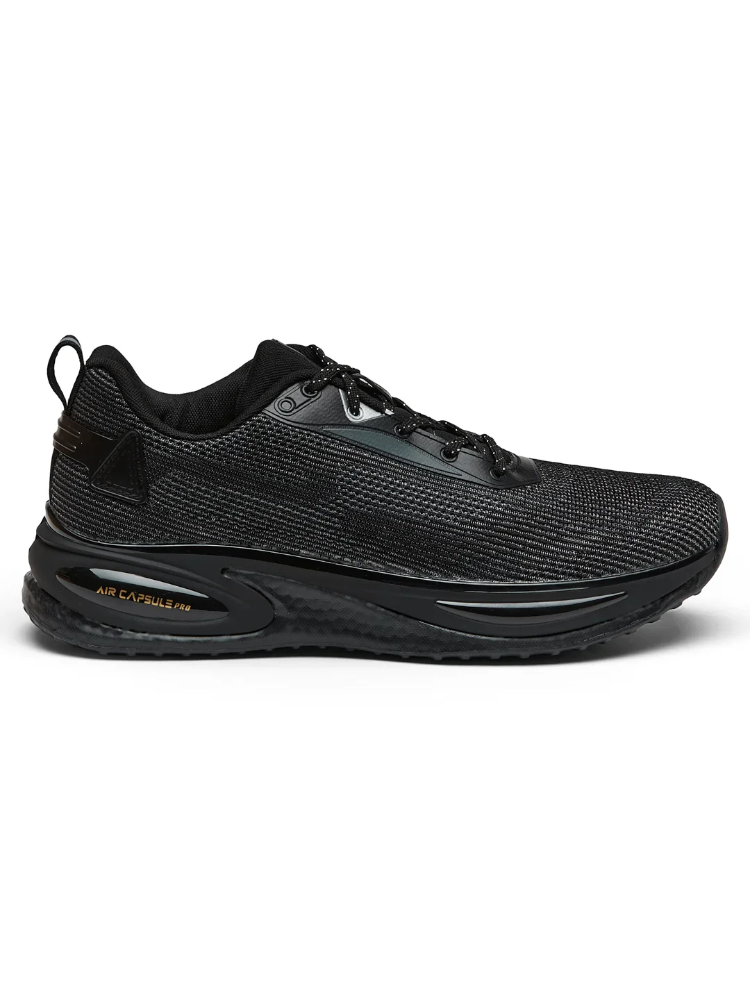 PREXTON Black Men's Running Shoes - Image 2