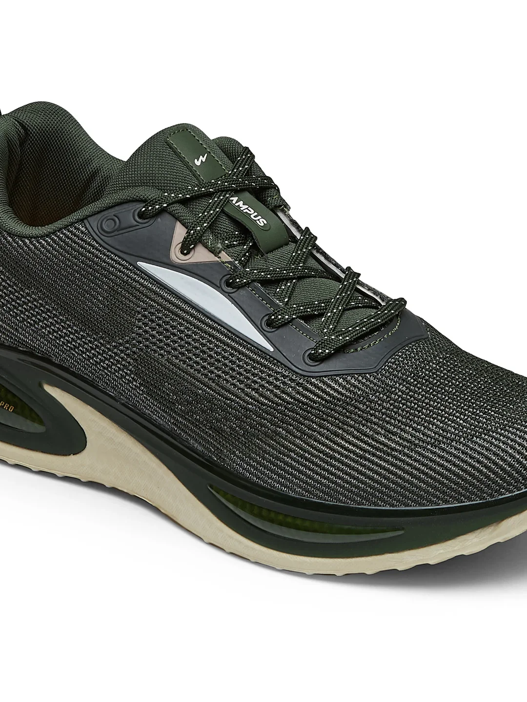PREXTON Olive Men's Running Shoes - Image 7