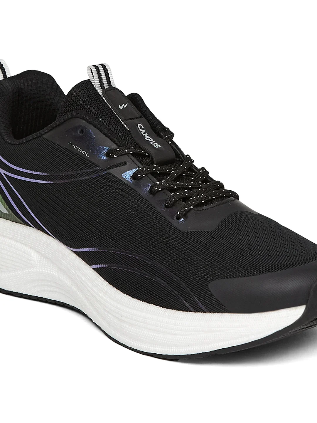 PUMPED Black Men's Running Shoes - Image 7