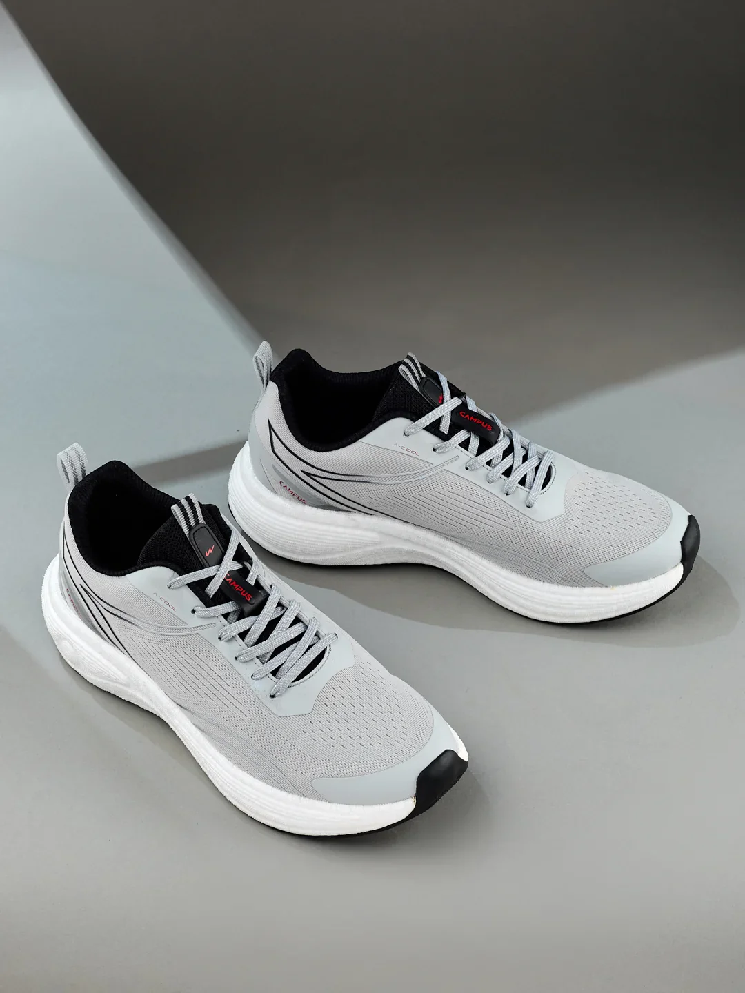 PUMPED Grey Men's Running Shoes