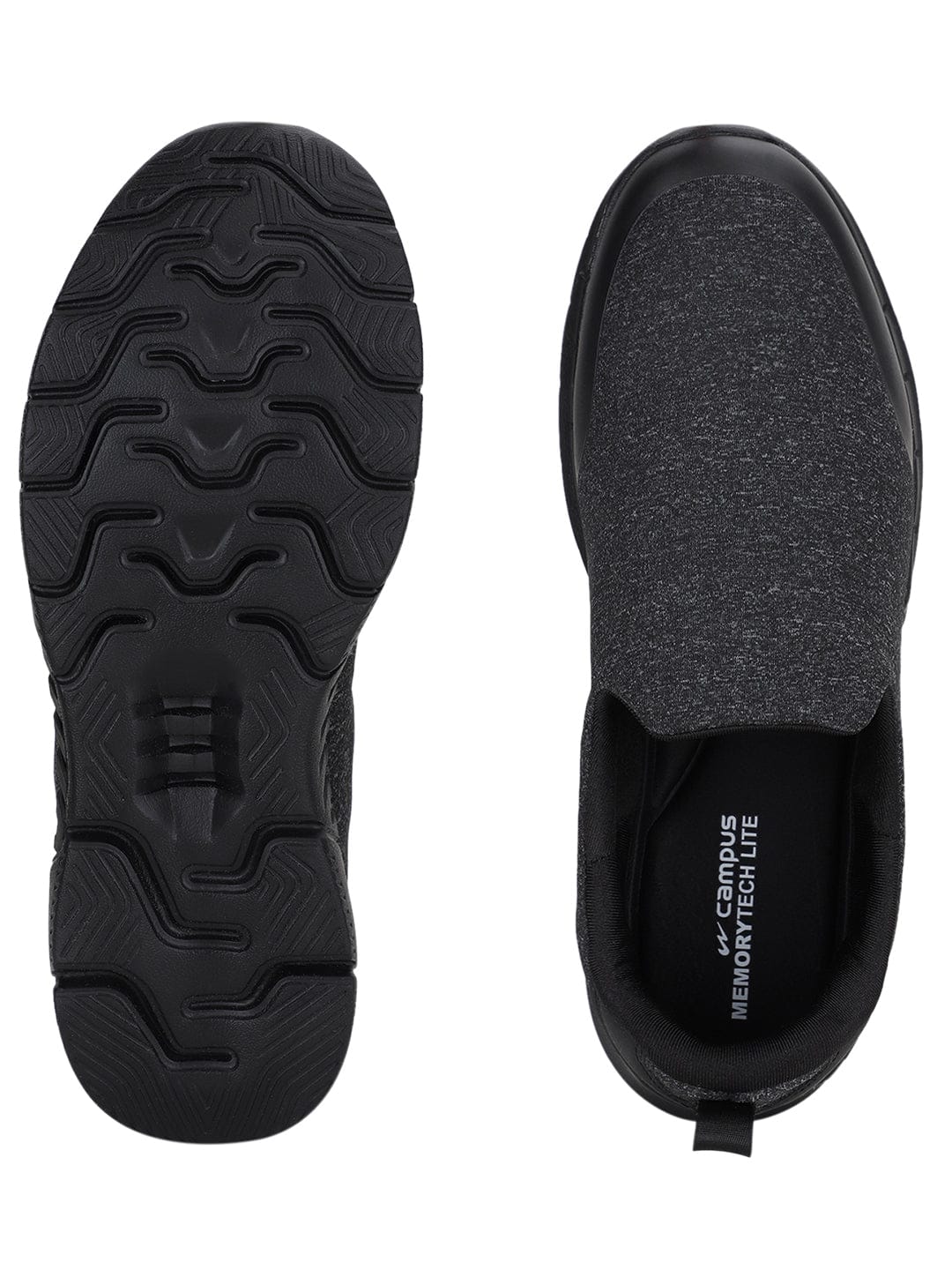 QUBA Black Men's Walking Shoes - Image 5