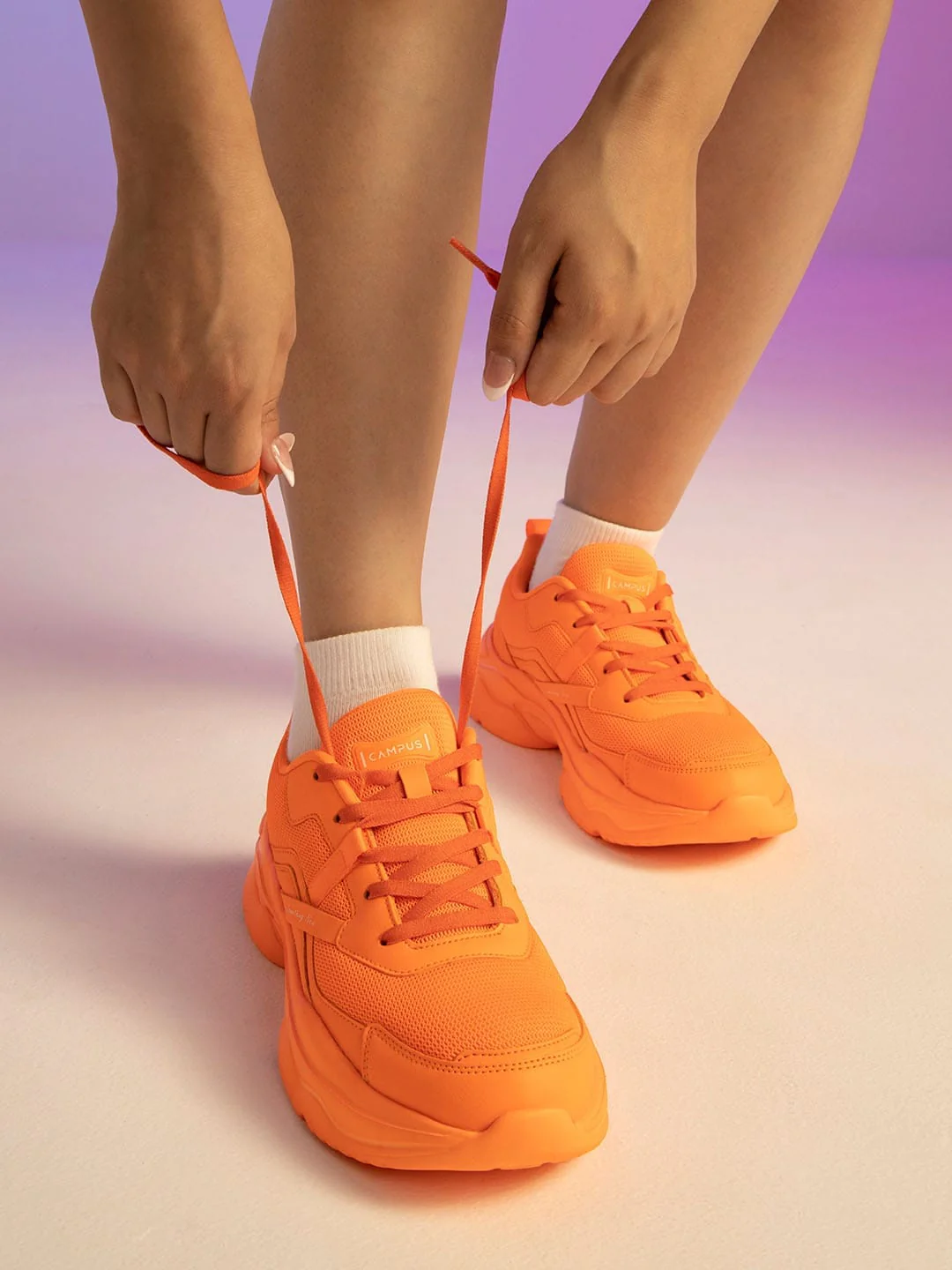 RAISE Orange Women's Sneakers - Image 5