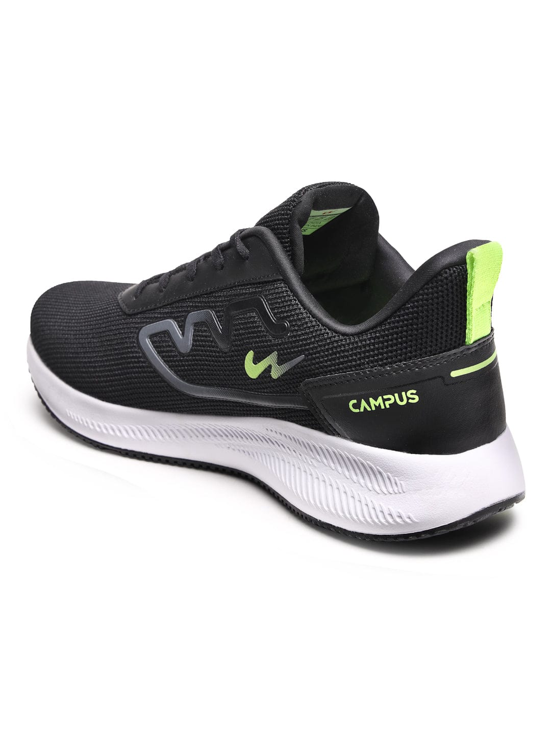 RAKE Black Men's Running Shoes - Image 3