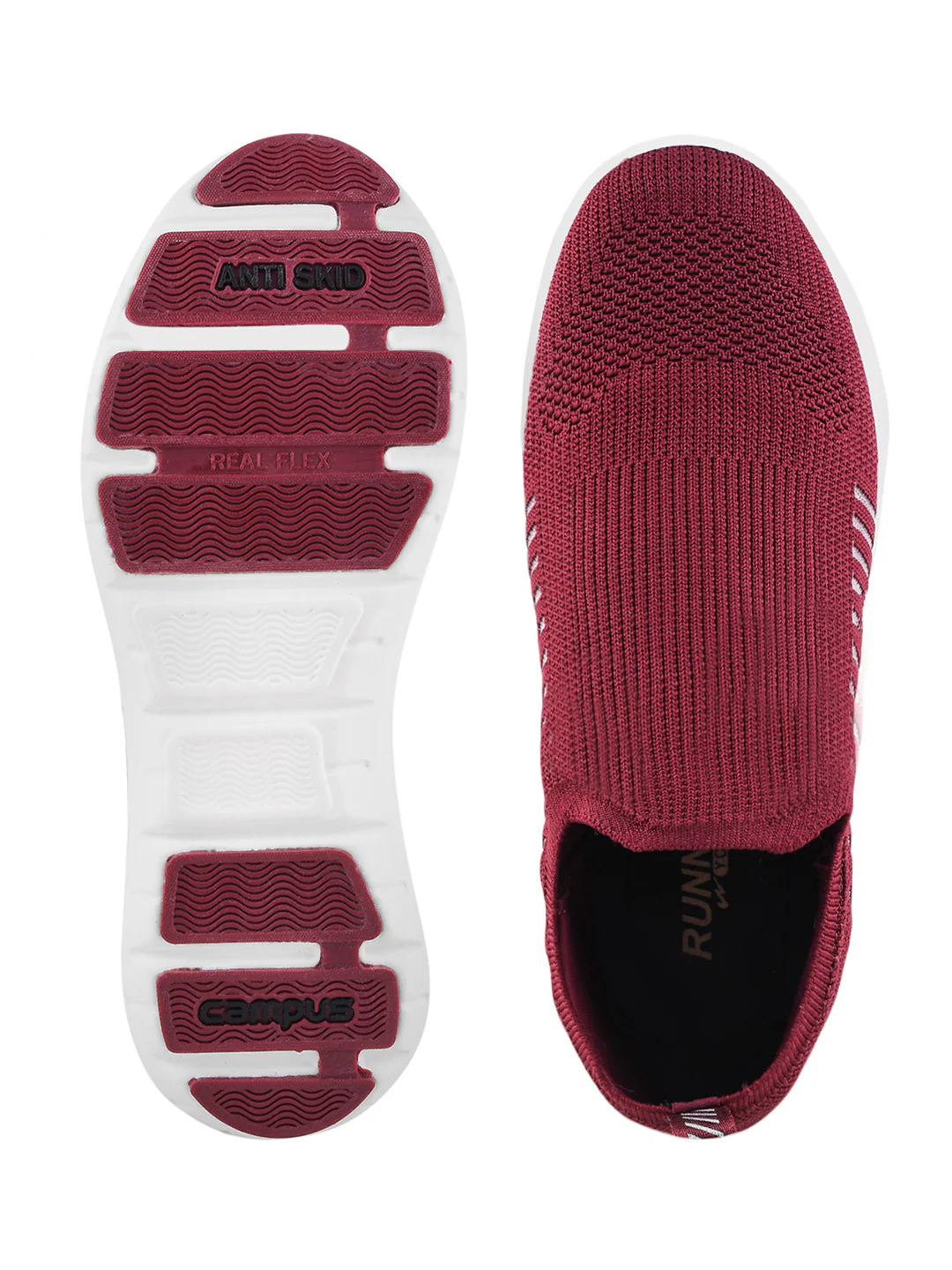 RAY Maroon Men's Walking Shoes - Image 5