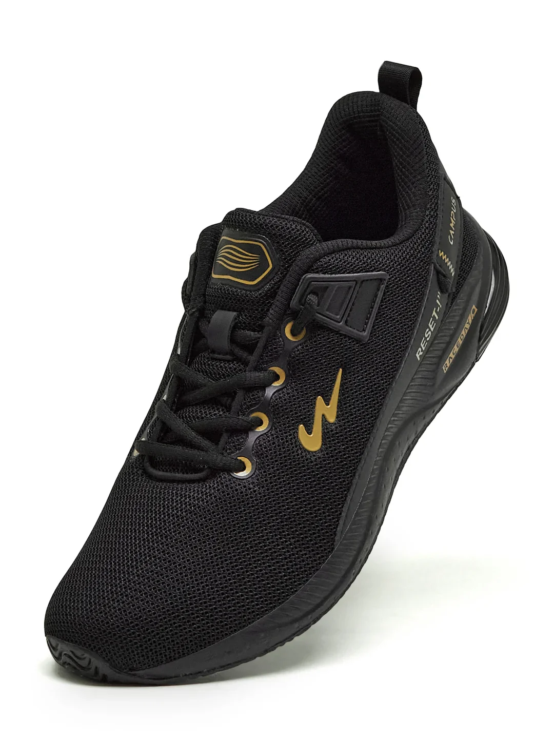 REFRESH PRO Black Men's Running Shoes - Image 3