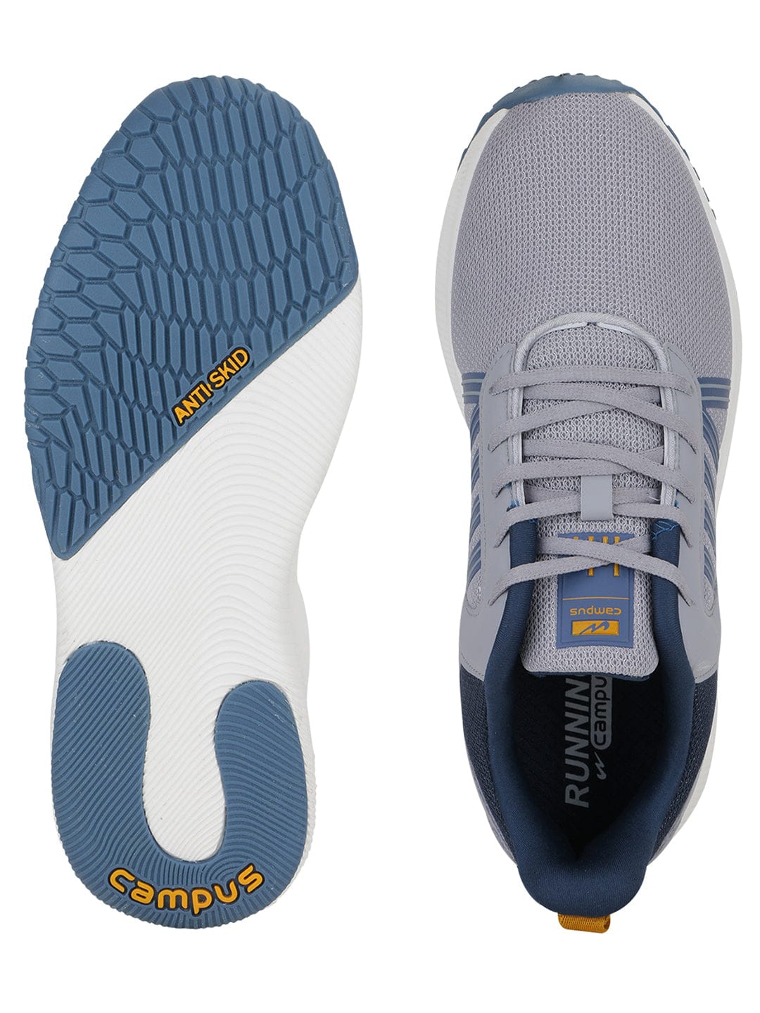 ROC PRO Grey Men's Running Shoes - Image 4