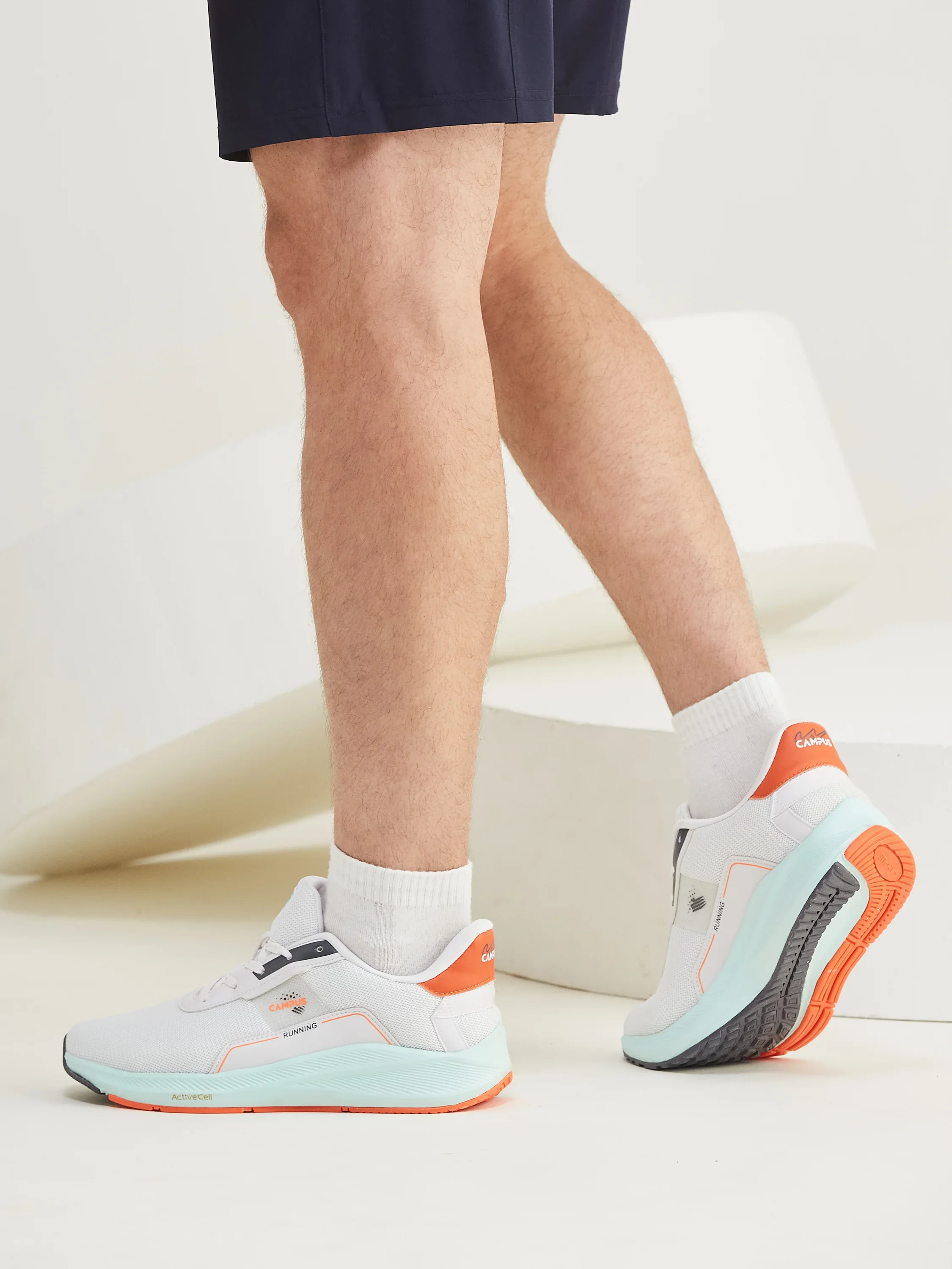 ROLLZ White Men's Running Shoes - Image 8