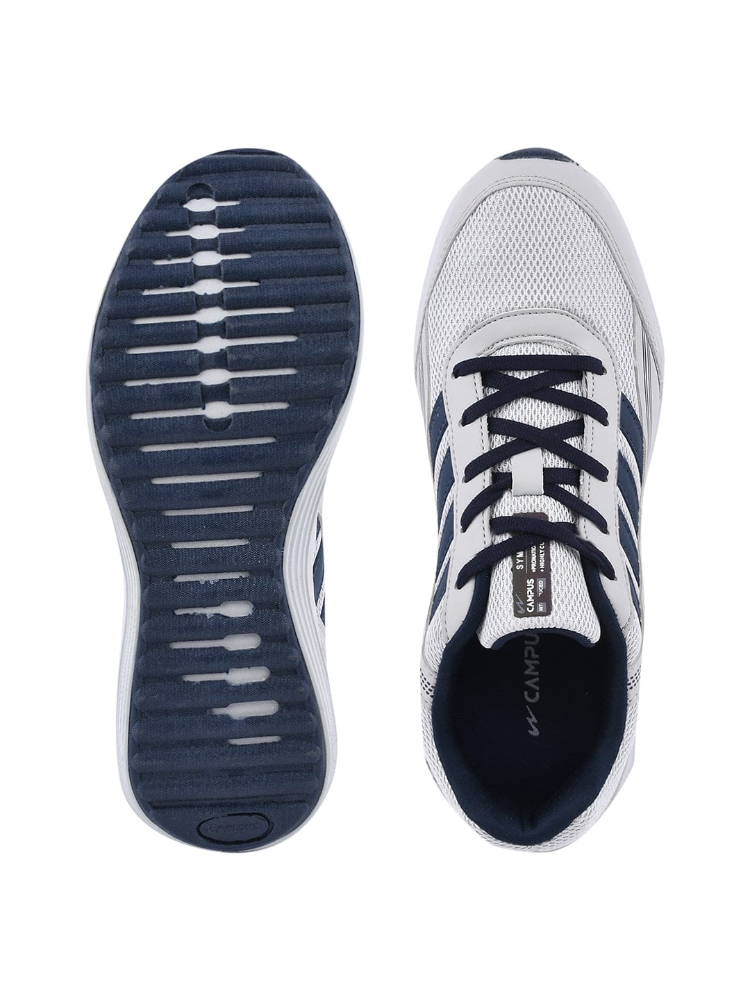 ROUTINE Grey Men's Running Shoes - Image 4