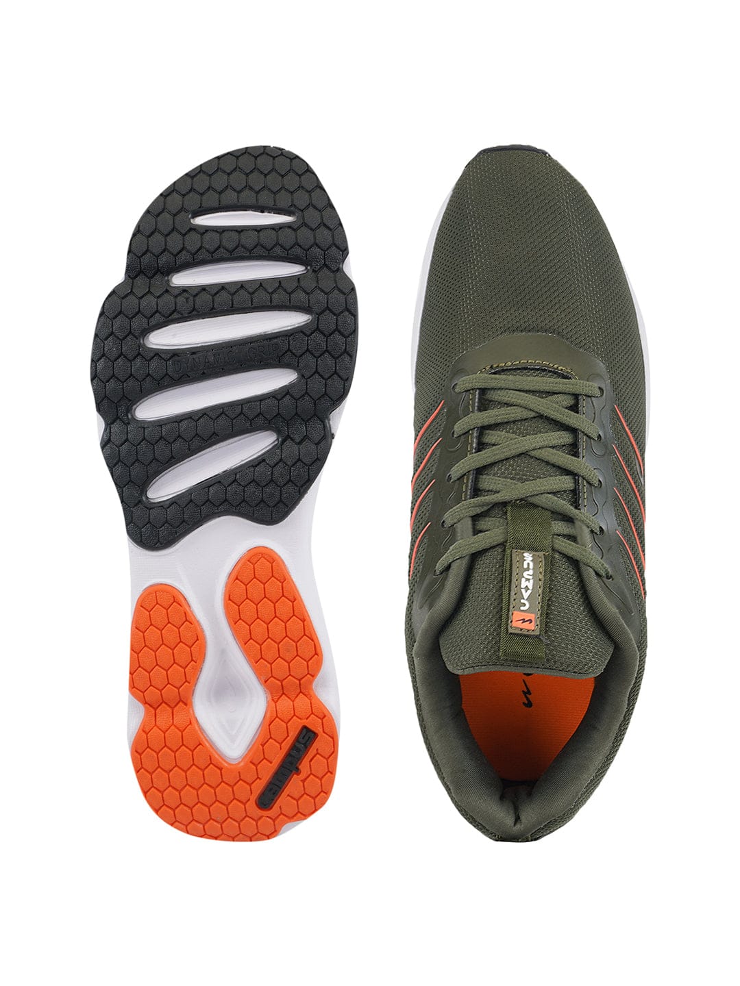 RUMBLE Green Men's Running Shoes - Image 4