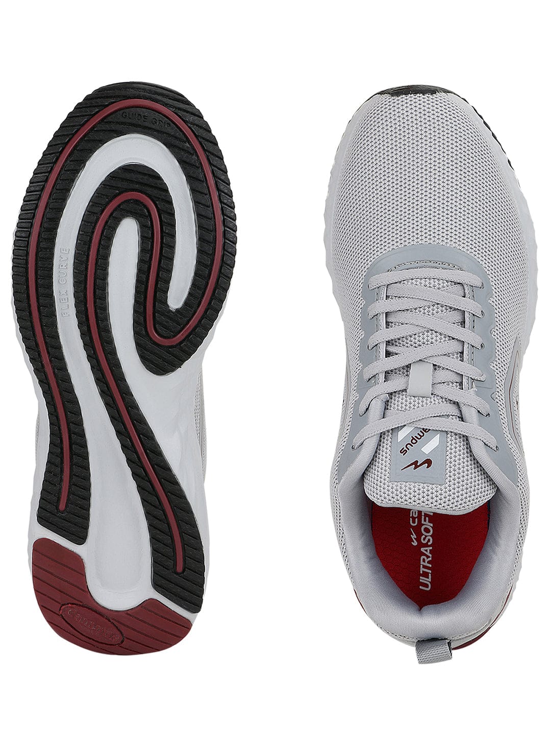 RUN Grey Men's Running Shoes - Image 4