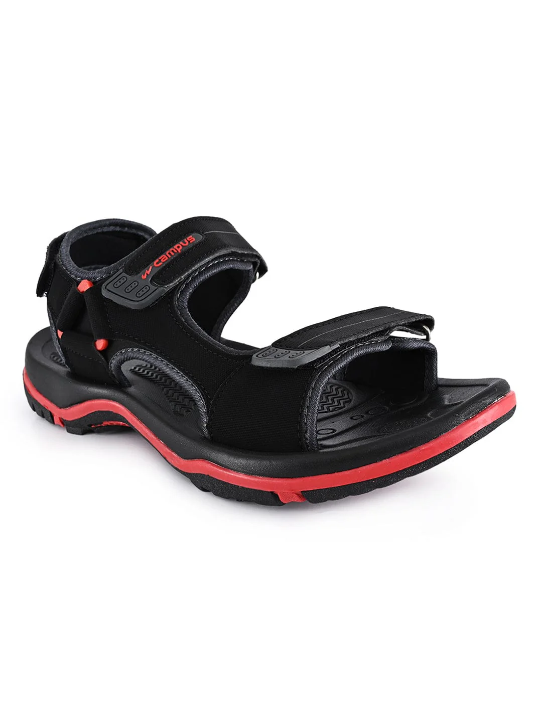 SD-054 Black Men's Sandals - Image 2