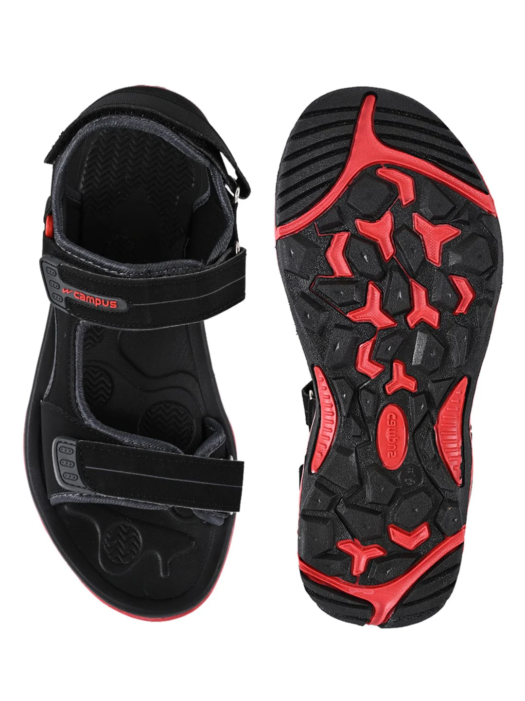 SD-054 Black Men's Sandals - Image 4
