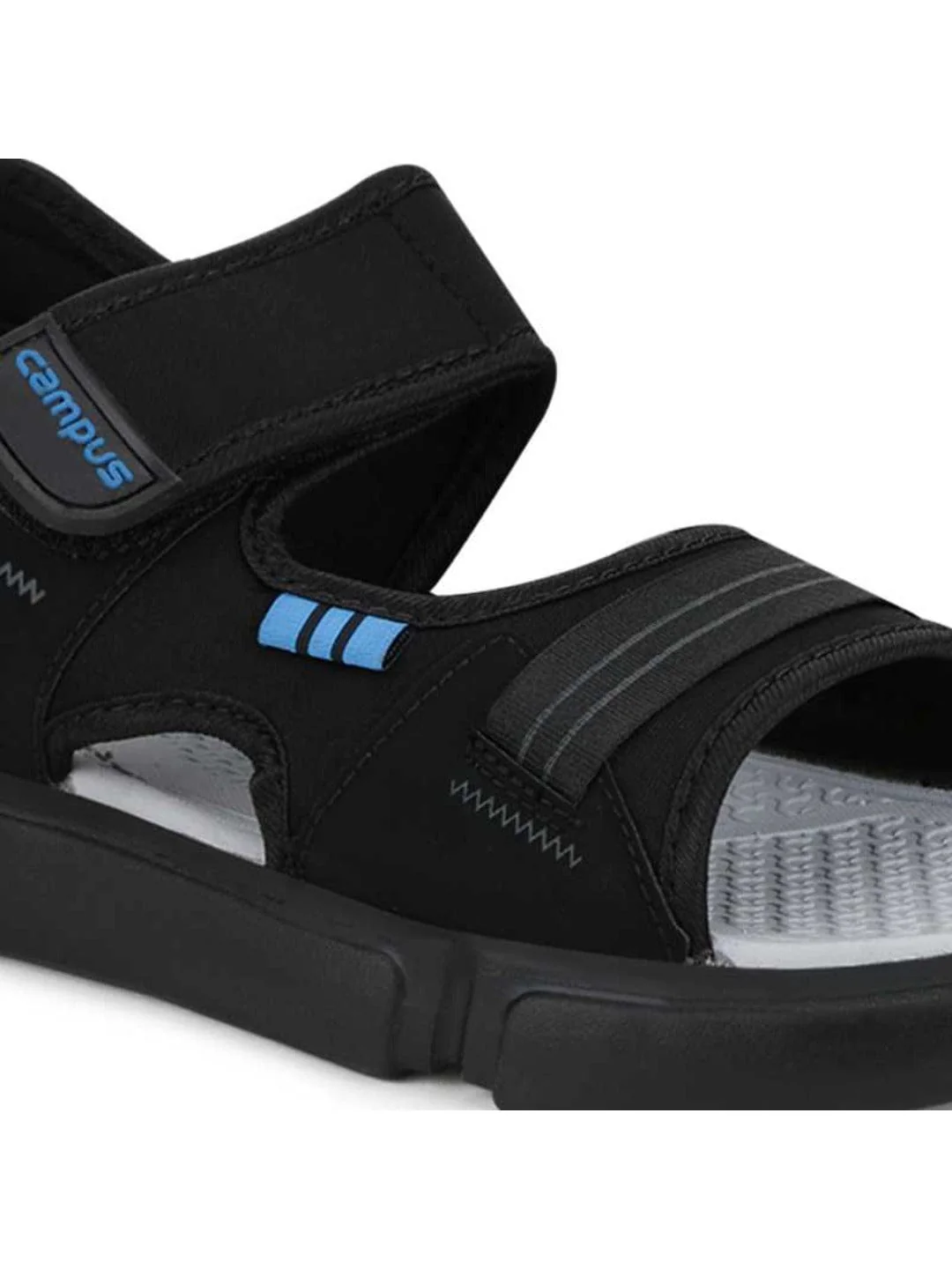 SD-057 Black Men's Sandals - Image 5