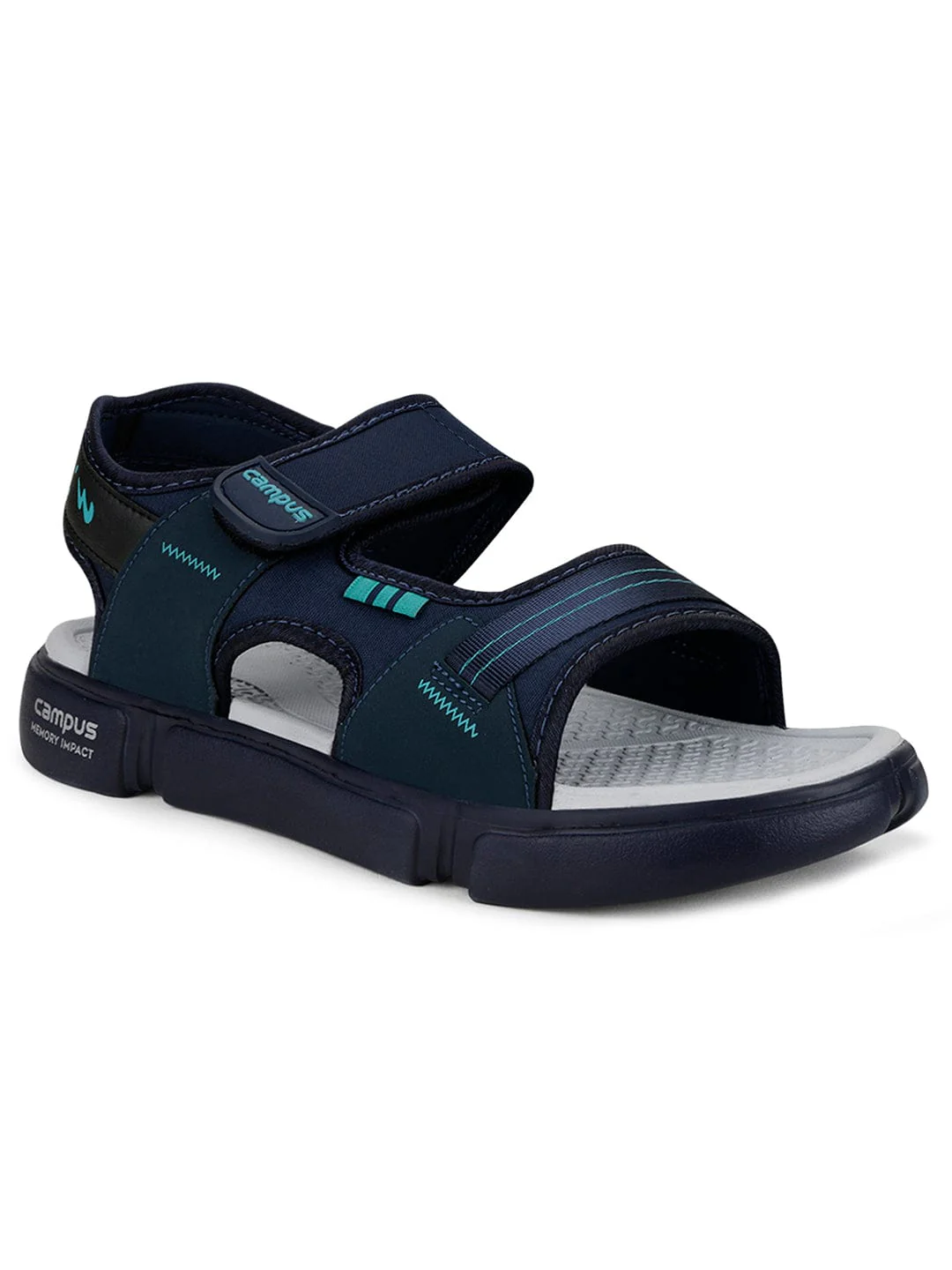 SD-057 Navy Men's Sandals - Image 2