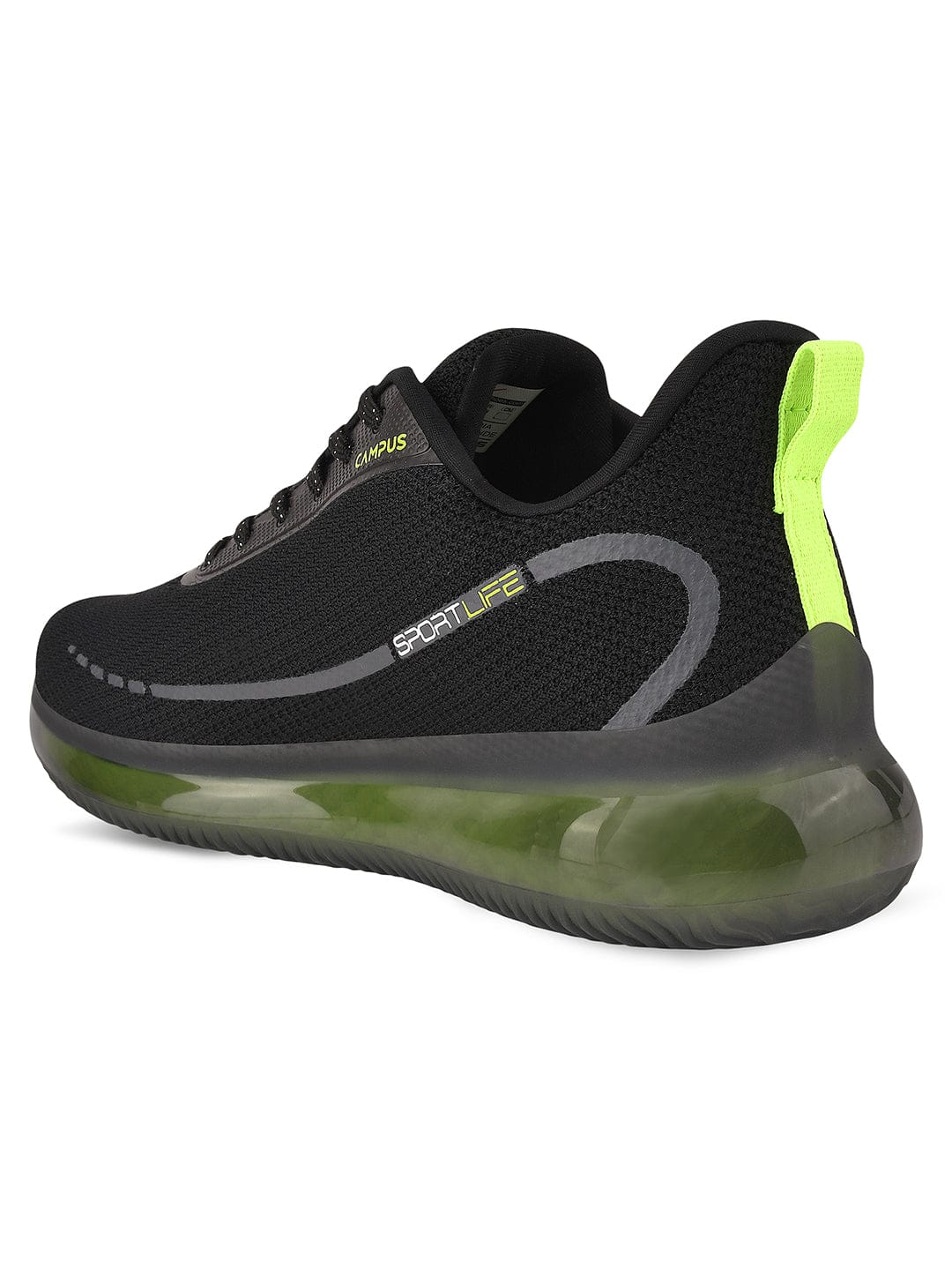 SENSOR Black Men's Running Shoes - Image 3