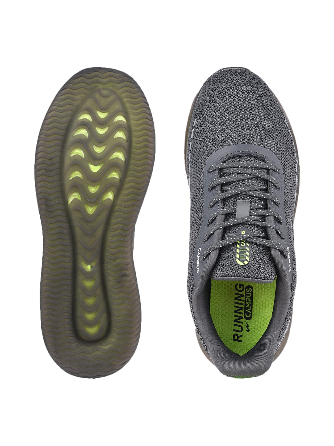 SENSOR Grey Men's Running Shoes - Image 4