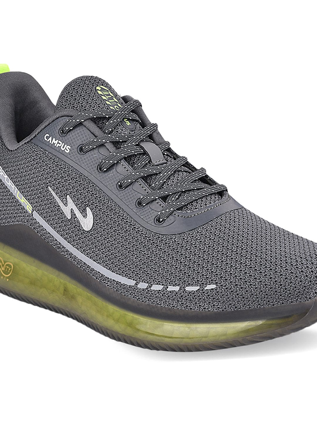 SENSOR Grey Men's Running Shoes - Image 5