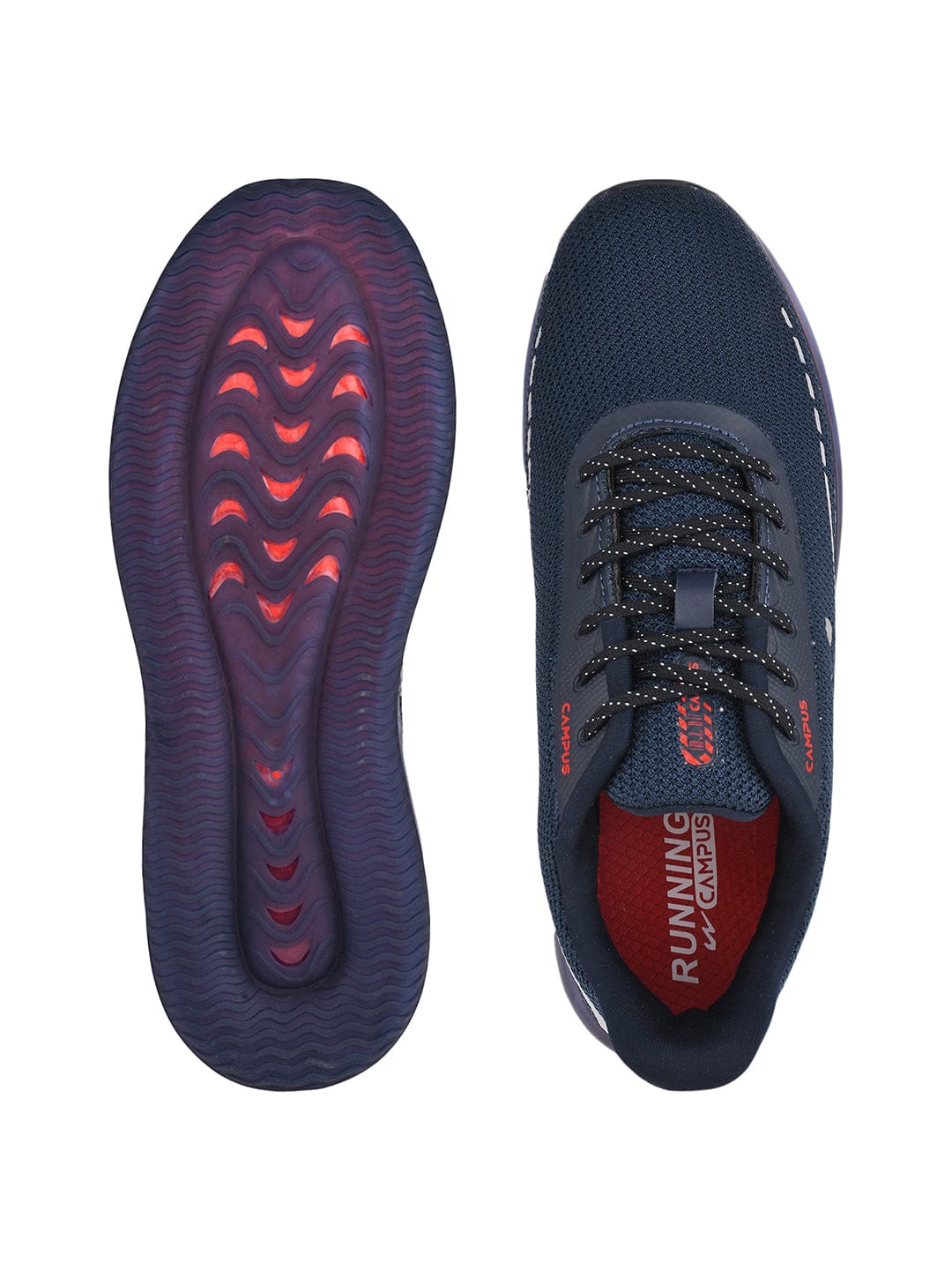 SENSOR Navy Men's Running Shoes - Image 4