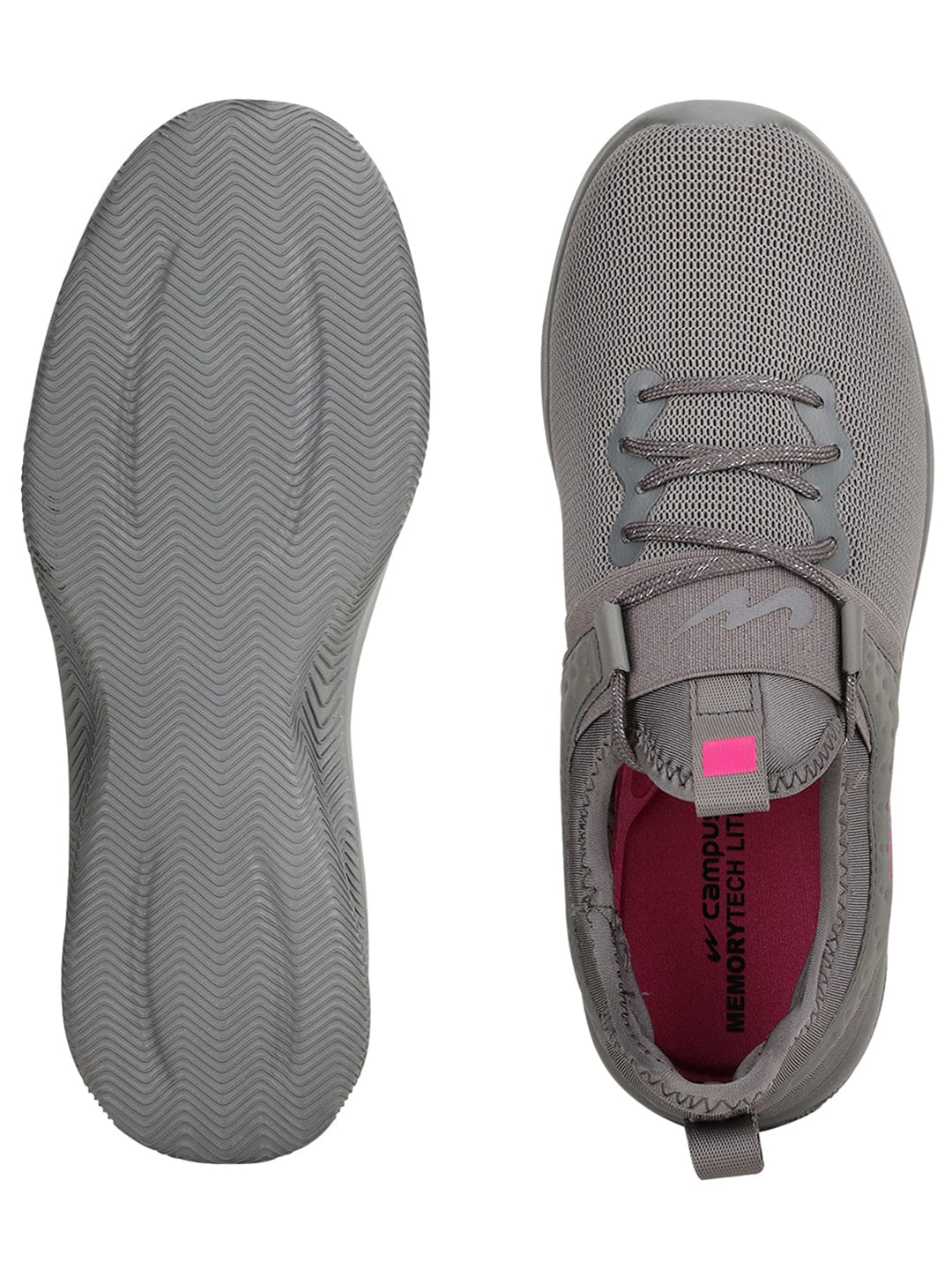 SHERRY Grey Women's Walking Shoes - Image 5