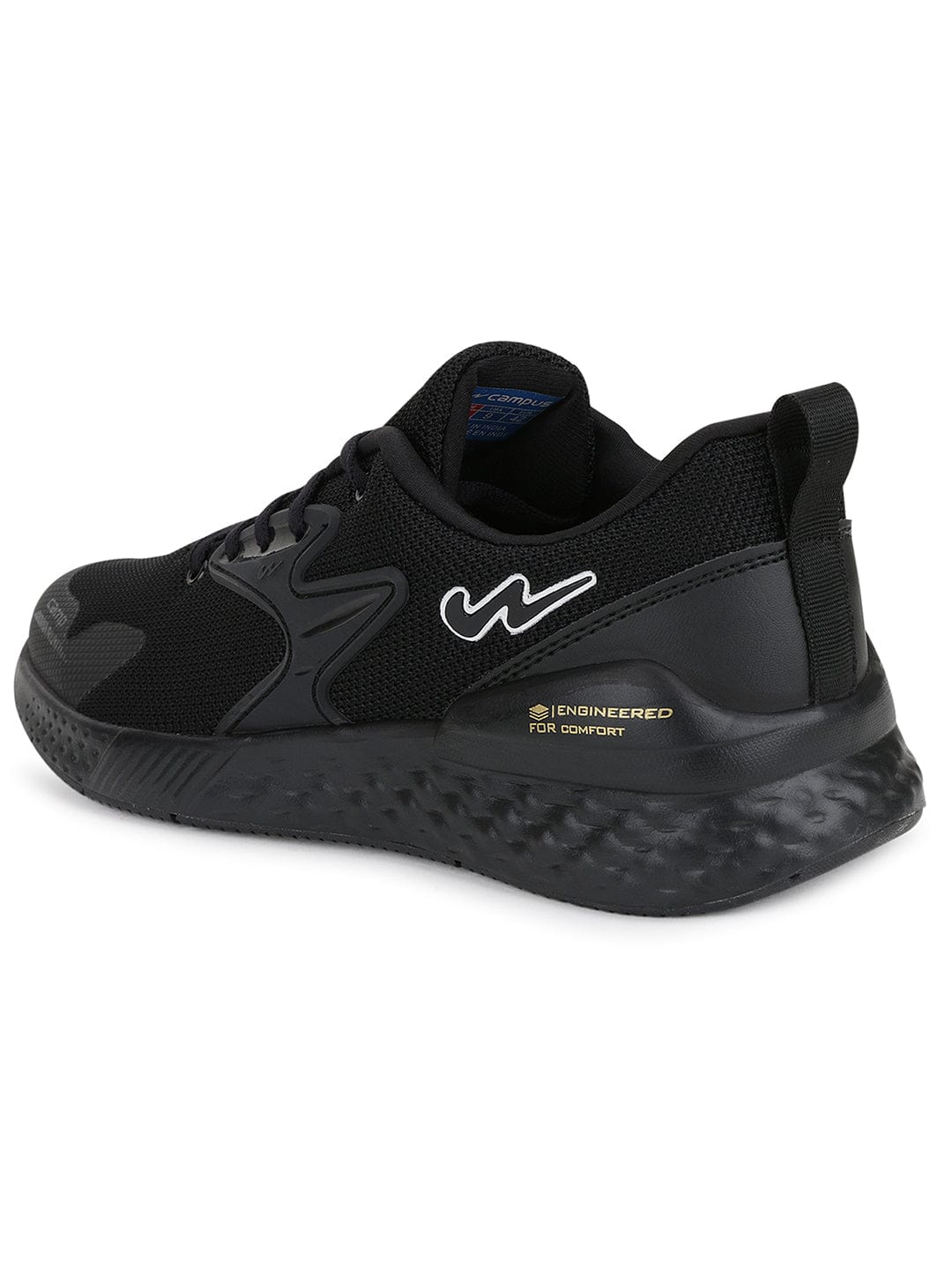SIMON PRO Black Men's Running Shoes - Image 3