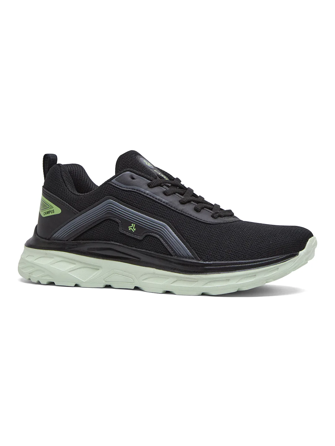 SKEDO Black Men's Running Shoes - Image 2