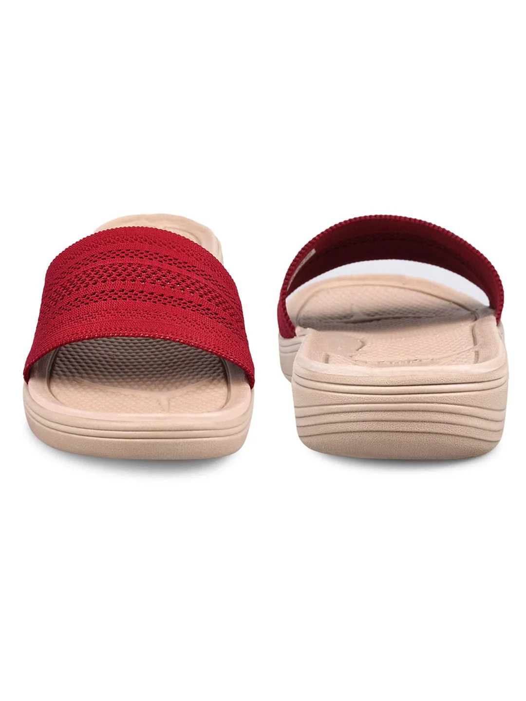 SL-404L-A Red  Women's Slides - Image 4