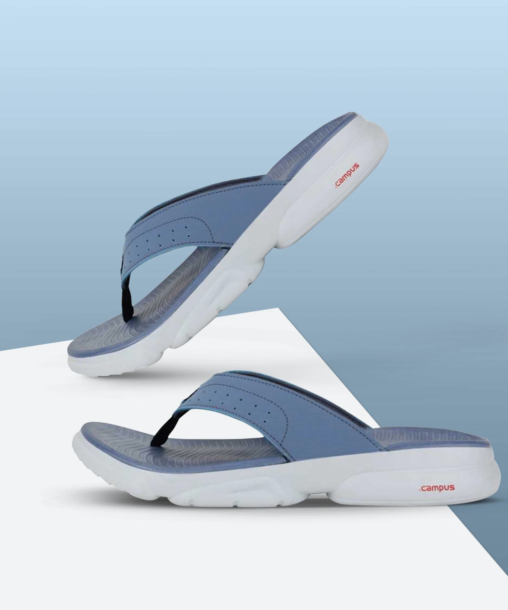 SL-405A Blue Men's Flip Flops - Image 5