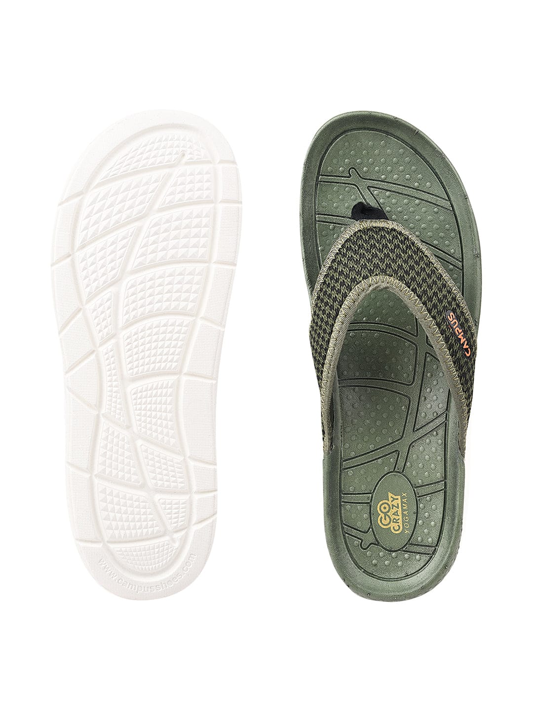 SL-406 Green Men's Flip Flops - Image 4