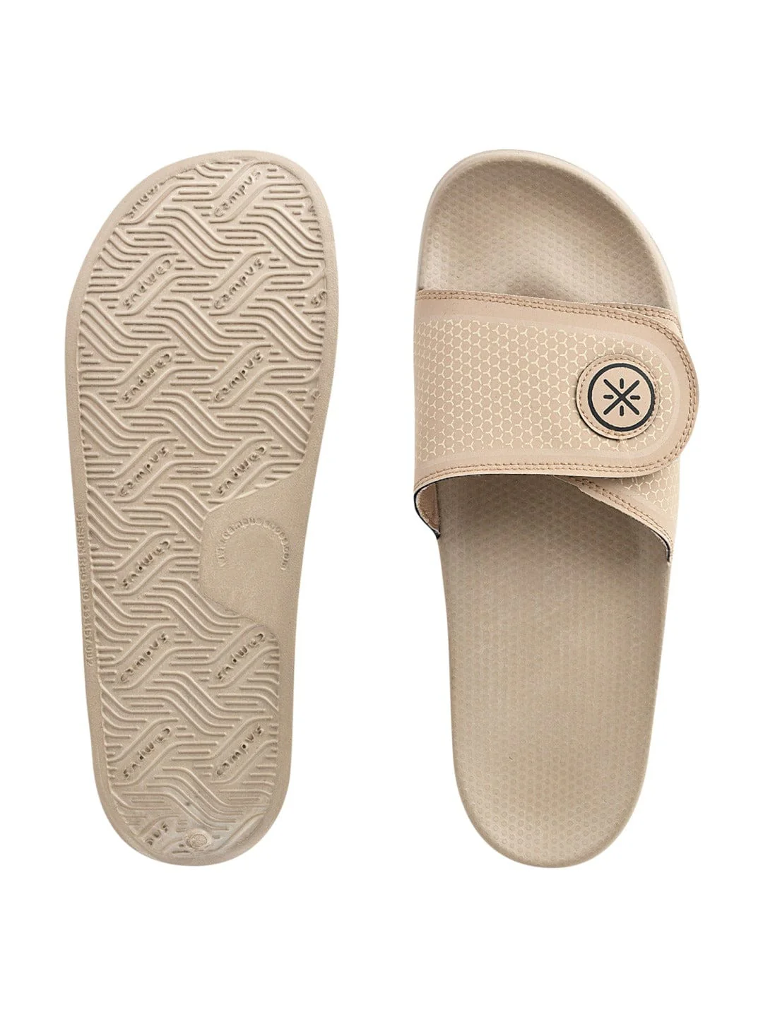 SL-407 Beige Men's Slides - Image 4