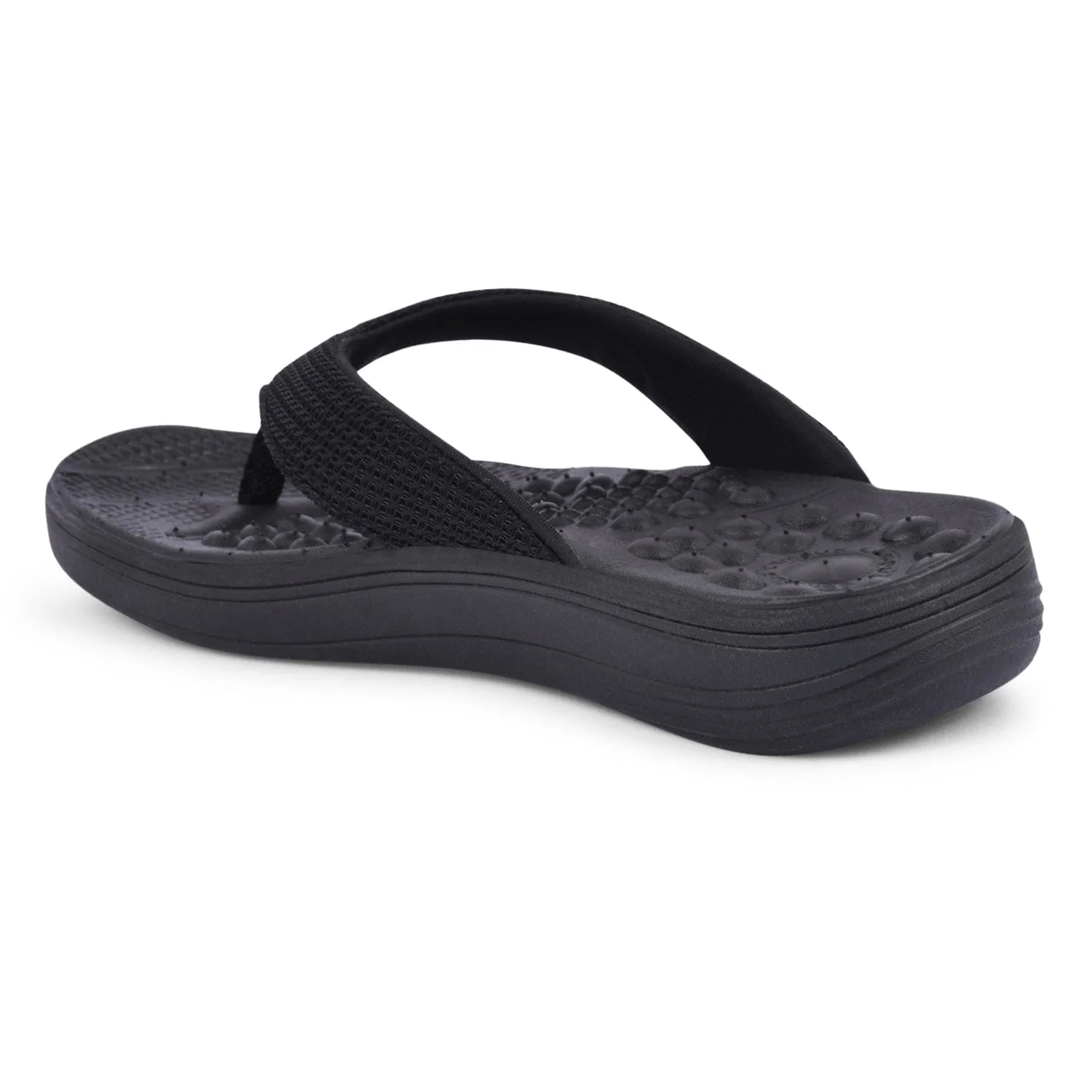 SL-411L-A Black Women's Flip Flops - Image 3