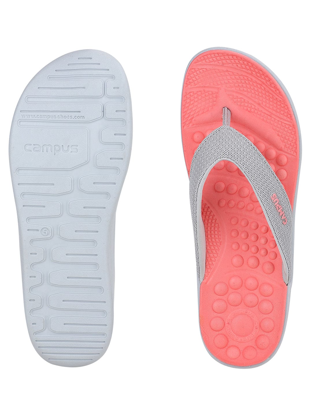 SL-411L-A Grey Women's Flip Flops - Image 4