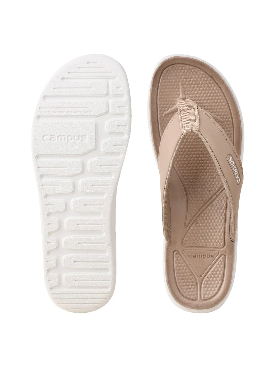 SL-418L Beige Women's Flip Flops - Image 4