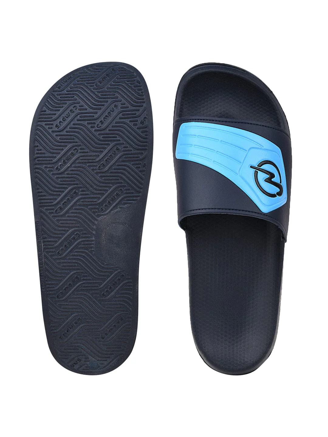 SL-429 Blue Men's Slides - Image 4