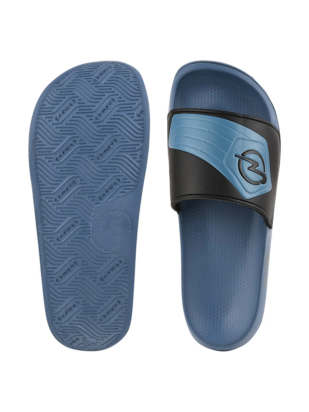 SL-429 Blue Men's Slides - Image 4