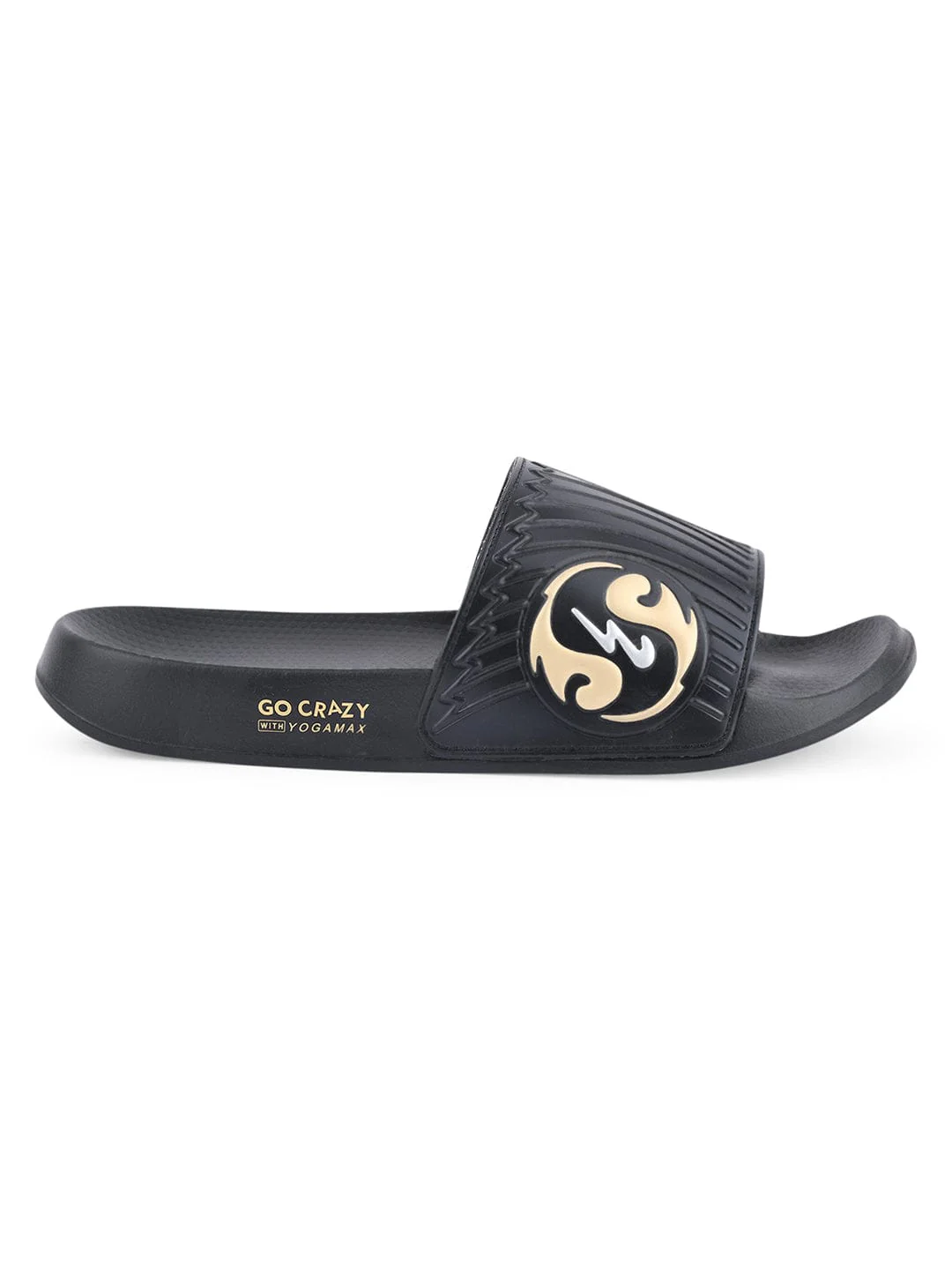 SL-430 Black Men's Slides - Image 2
