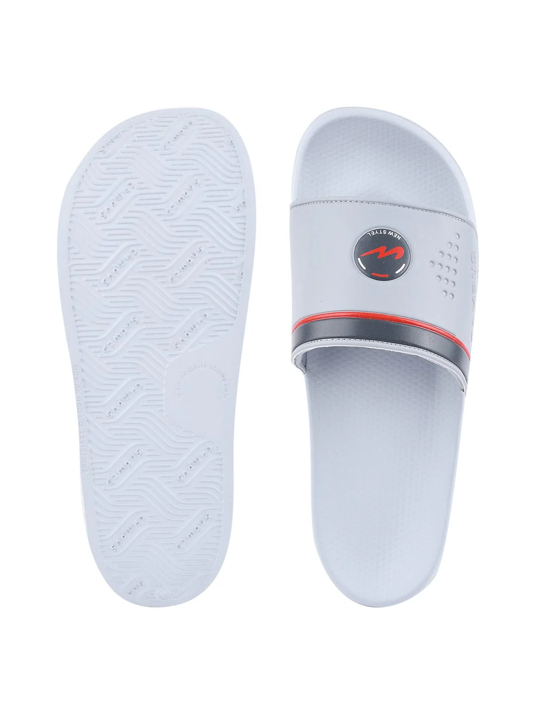 SL-431 Grey Men's Slides - Image 4