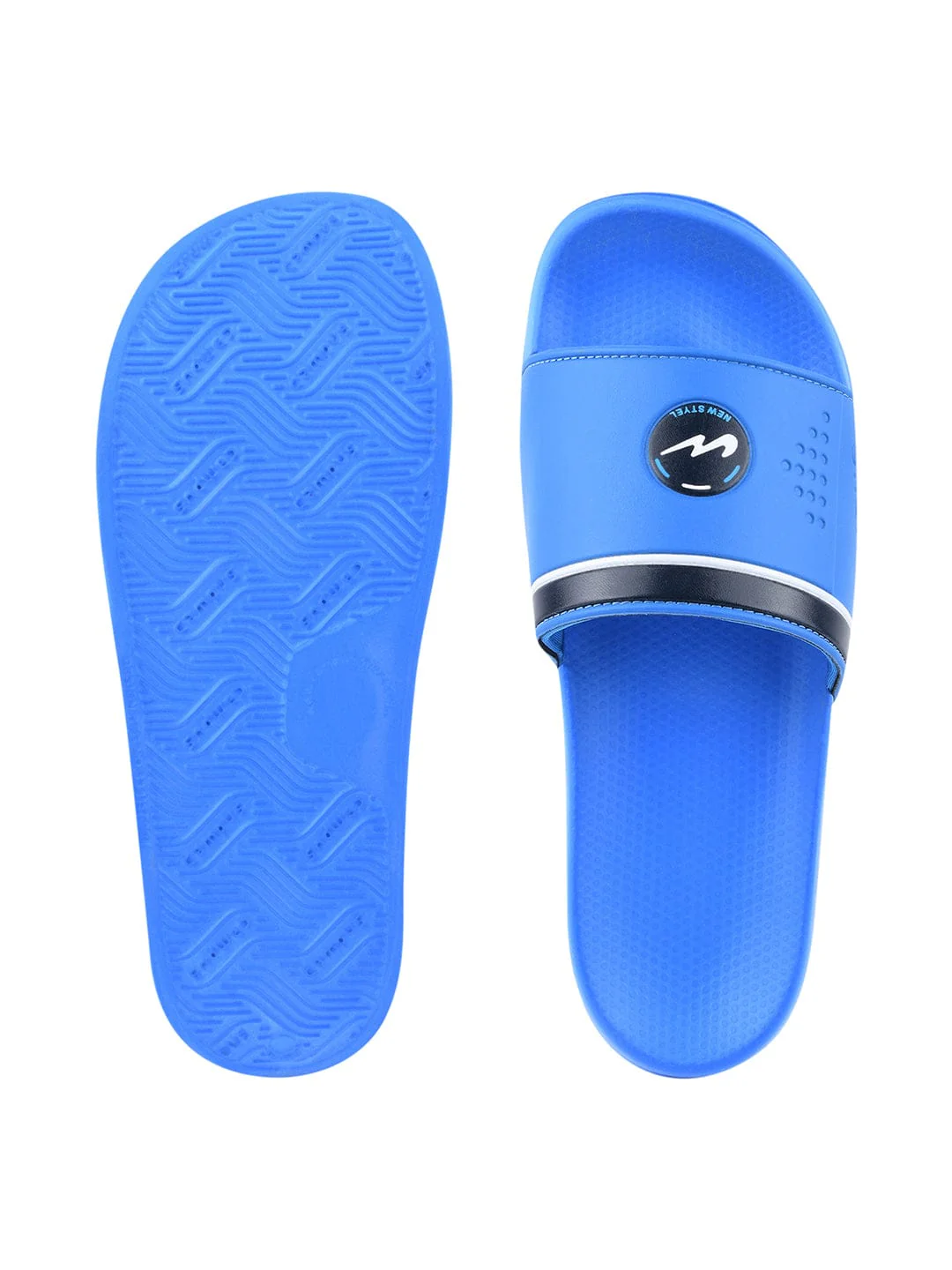 SL-431 Blue Men's Slides - Image 4