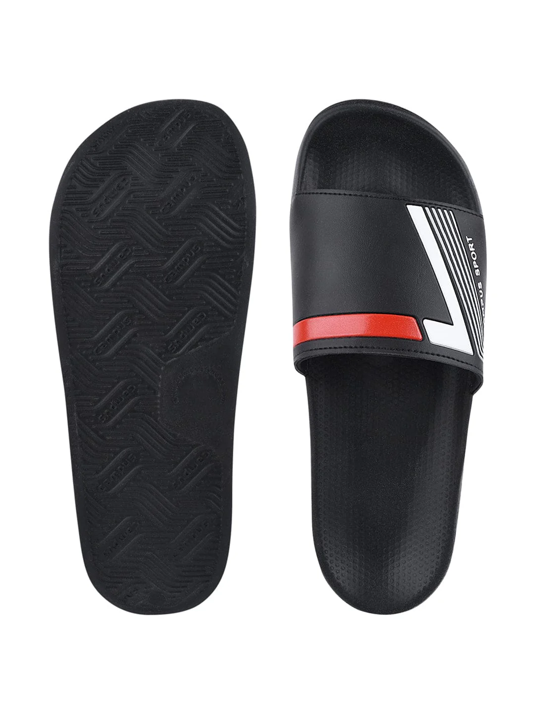 SL-432 Black Men's Slides - Image 4
