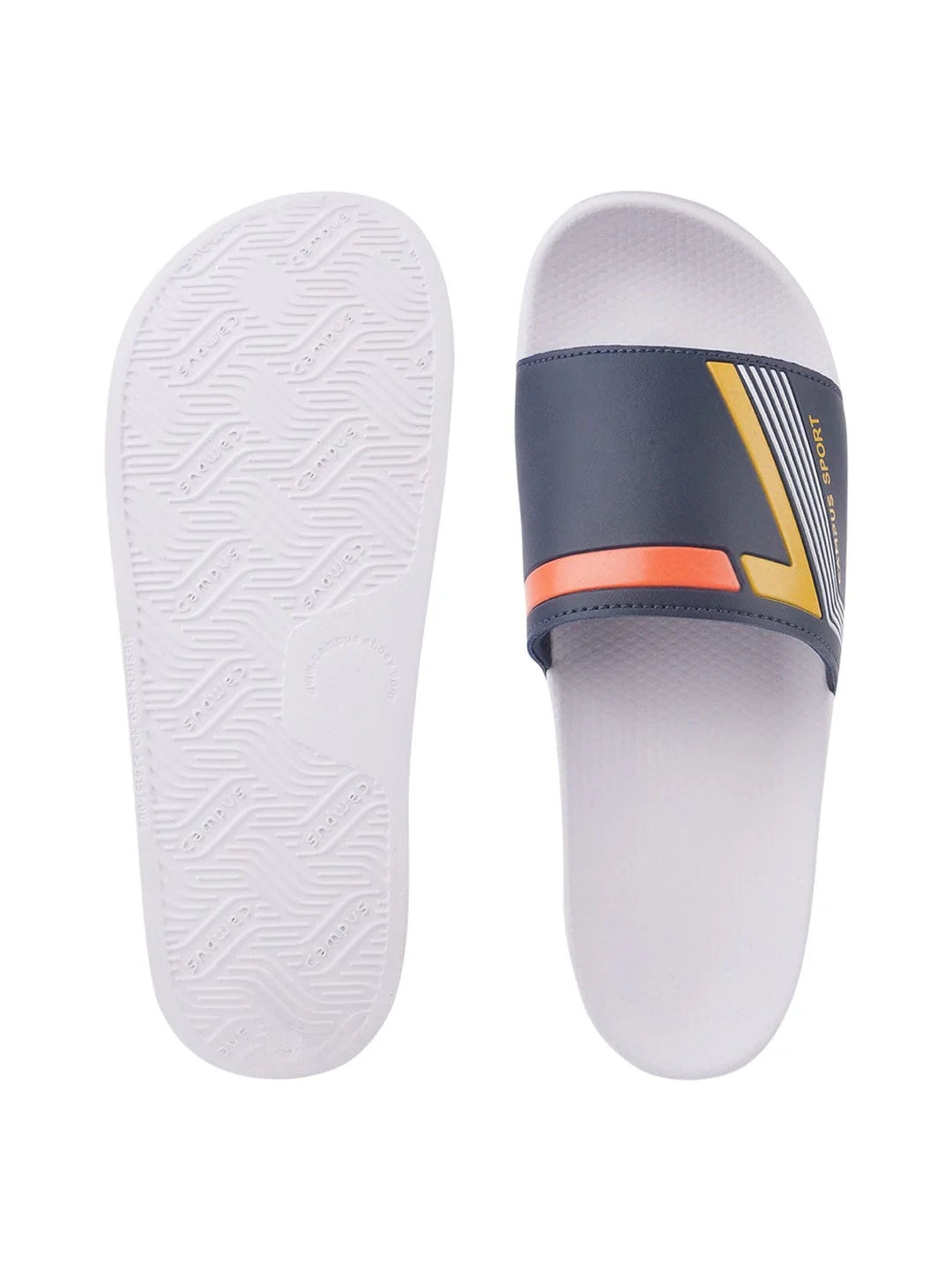 SL-432 Blue Men's Slides - Image 4