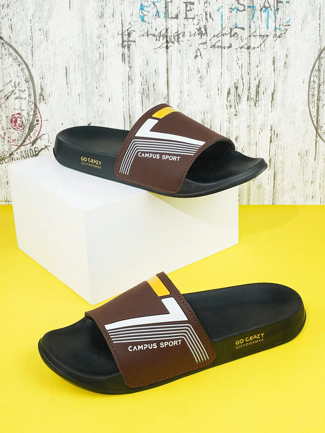 SL-432 Brown Men's Slides - Image 5