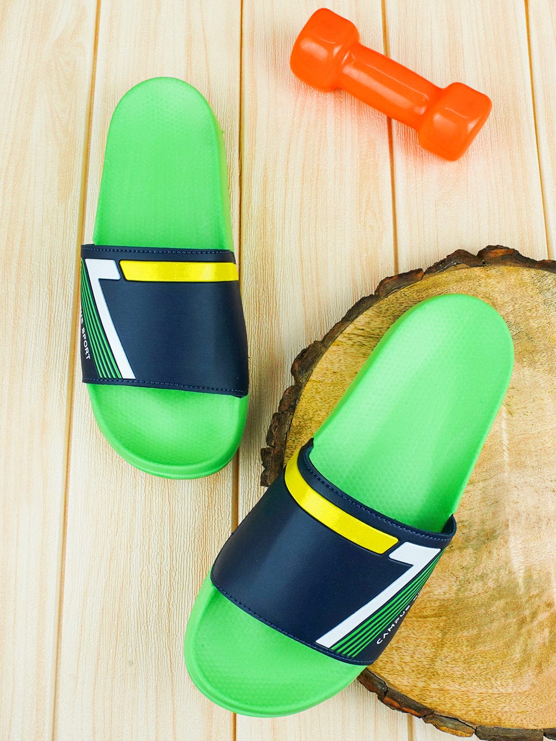 SL-432 Green Men's Slides - Image 5