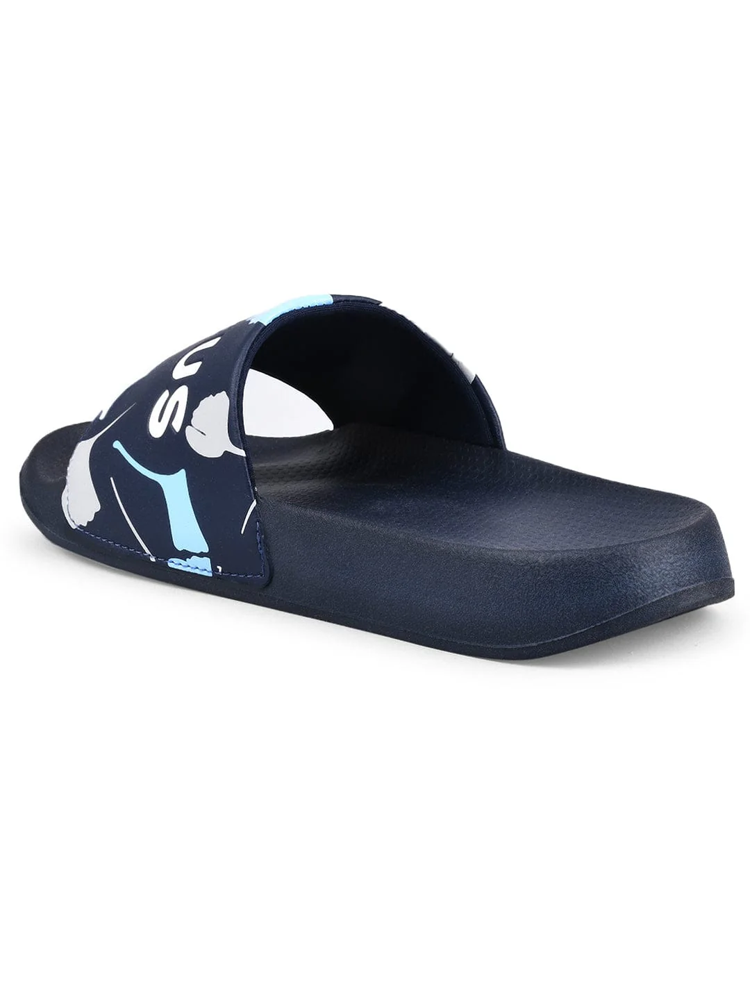 SL-433 Blue Men's Slides - Image 3