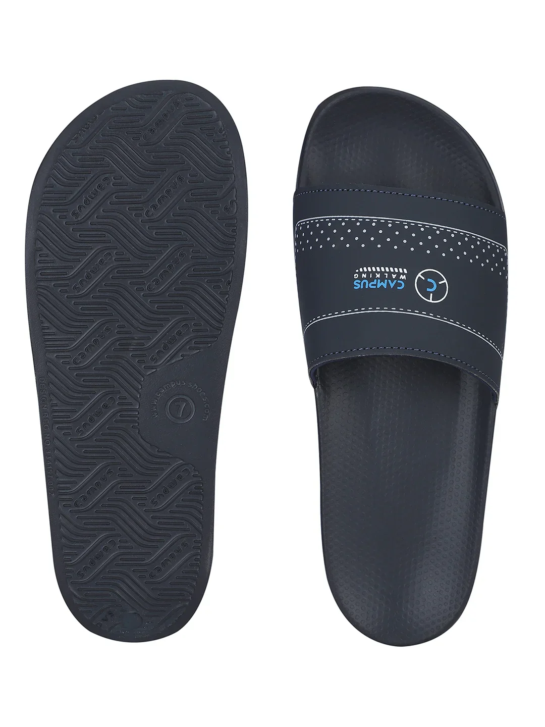 SL-436A Navy Men's Slides - Image 3